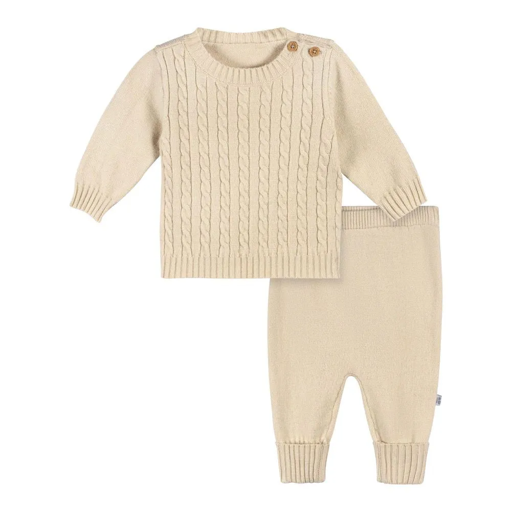 Just Born 2-Piece Knit Sweater and Pants Set