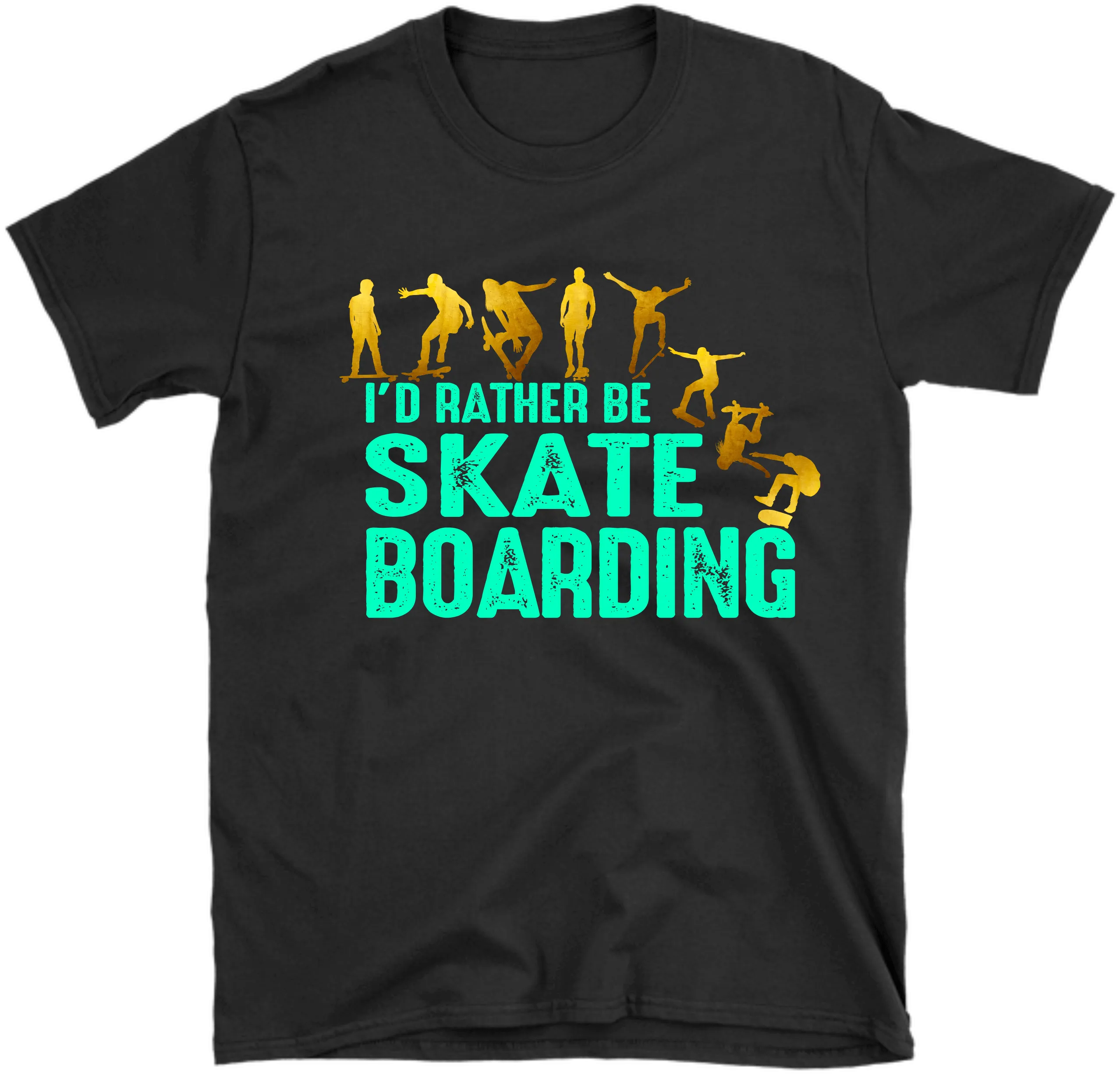 **Kids Trendy Tee** I'd Rather Be Skate Boarding - Skaters Favorite Tee