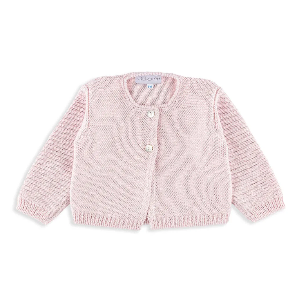 Light Pink Knitted Cardigan