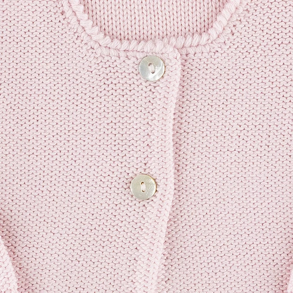 Light Pink Knitted Cardigan