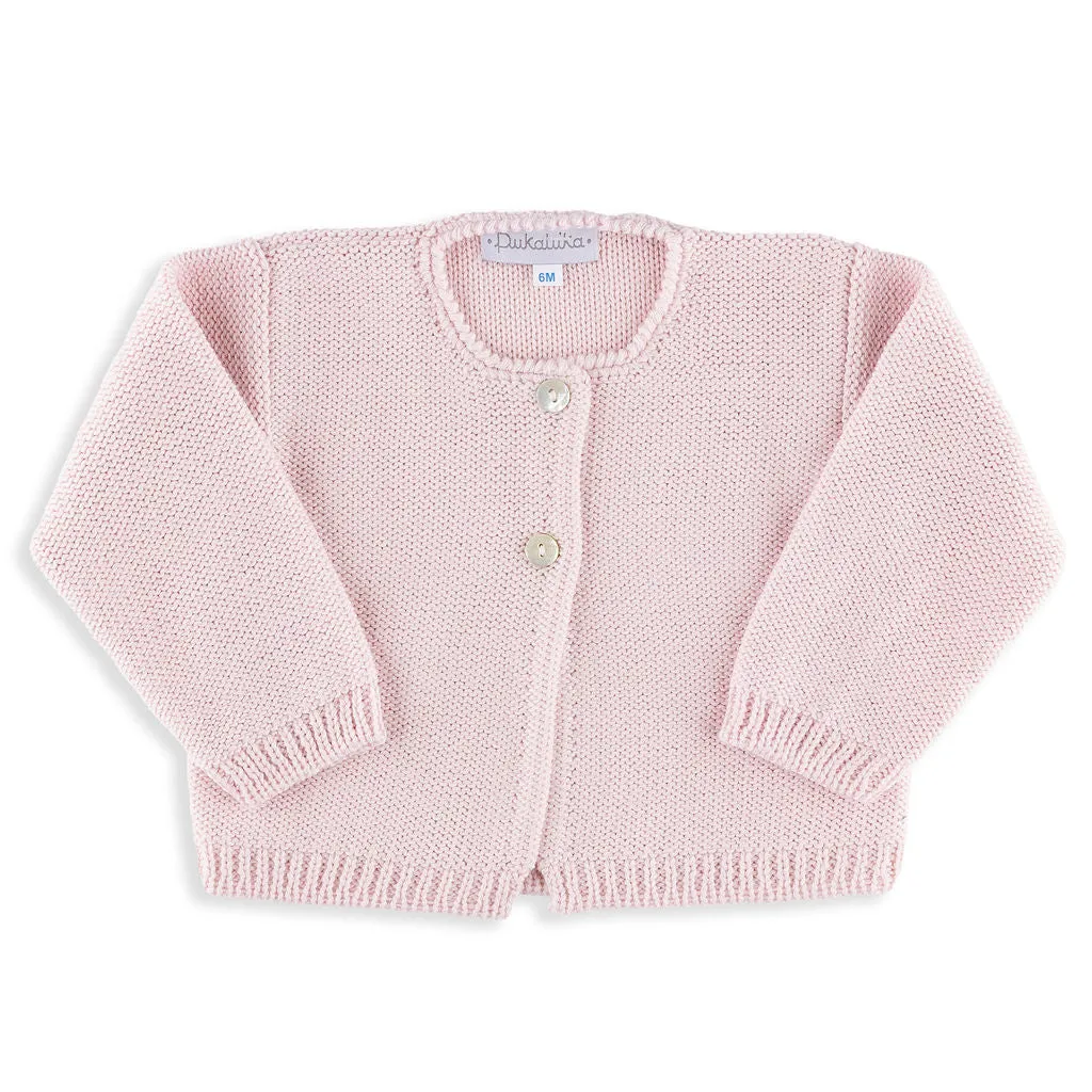 Light Pink Knitted Cardigan