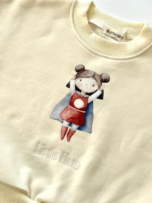 Little Hero Girl Crewneck Sweater