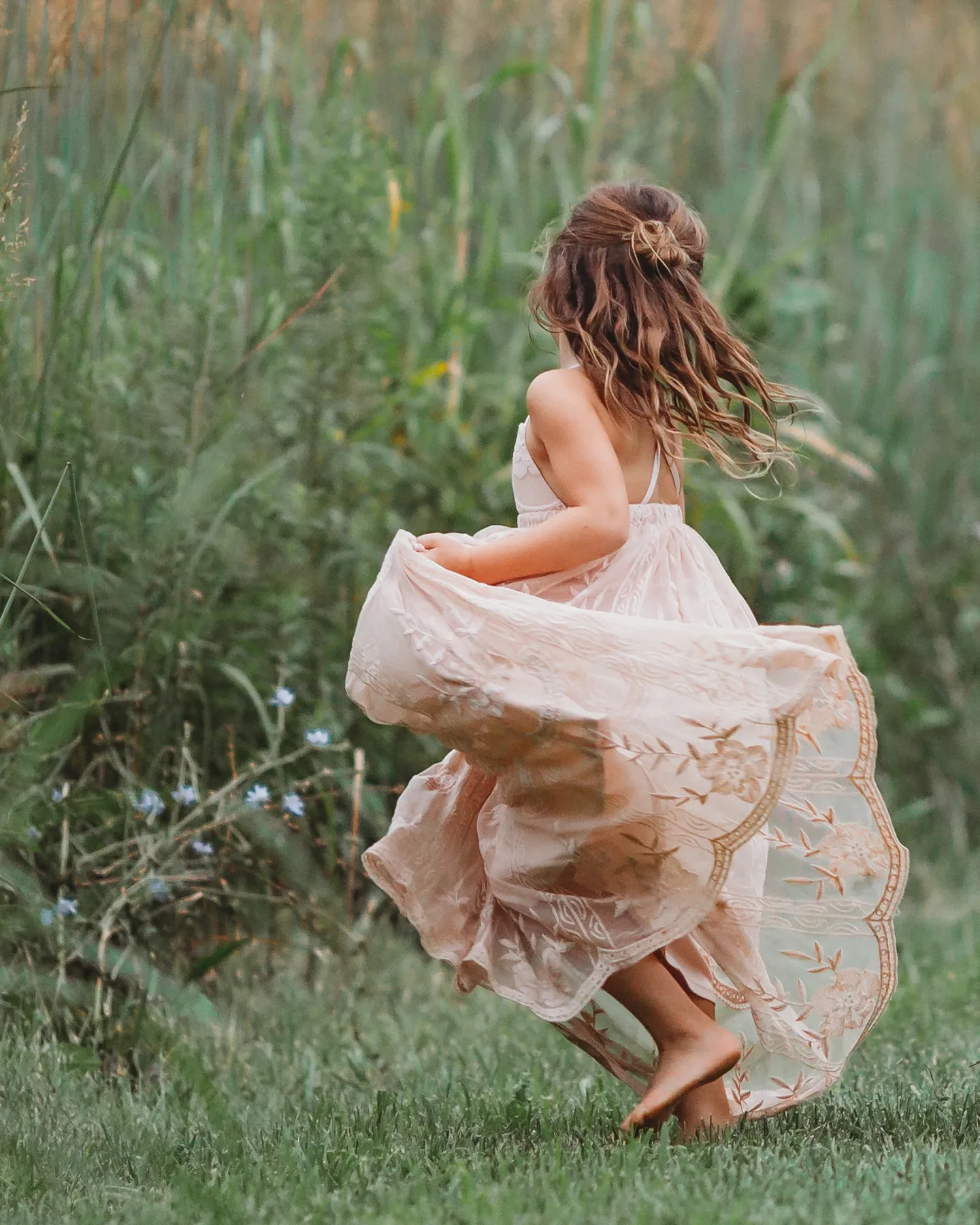 Madeline Lace Dress (natural pink)