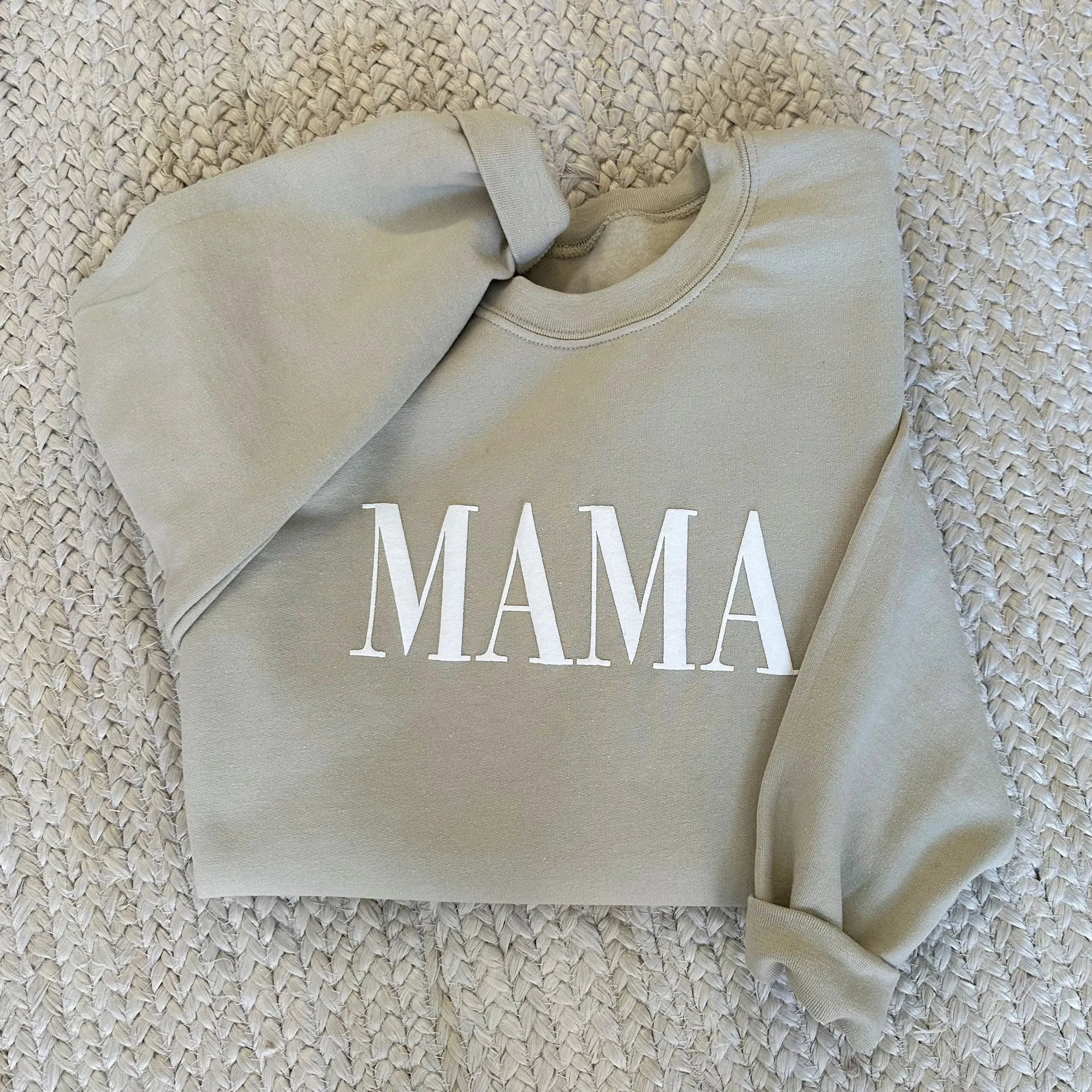 MAMA Puff Letter Sweatshirt