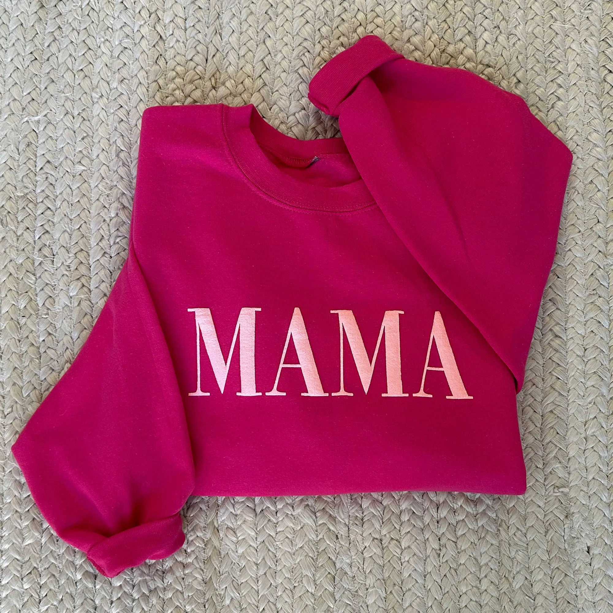 MAMA Puff Letter Sweatshirt