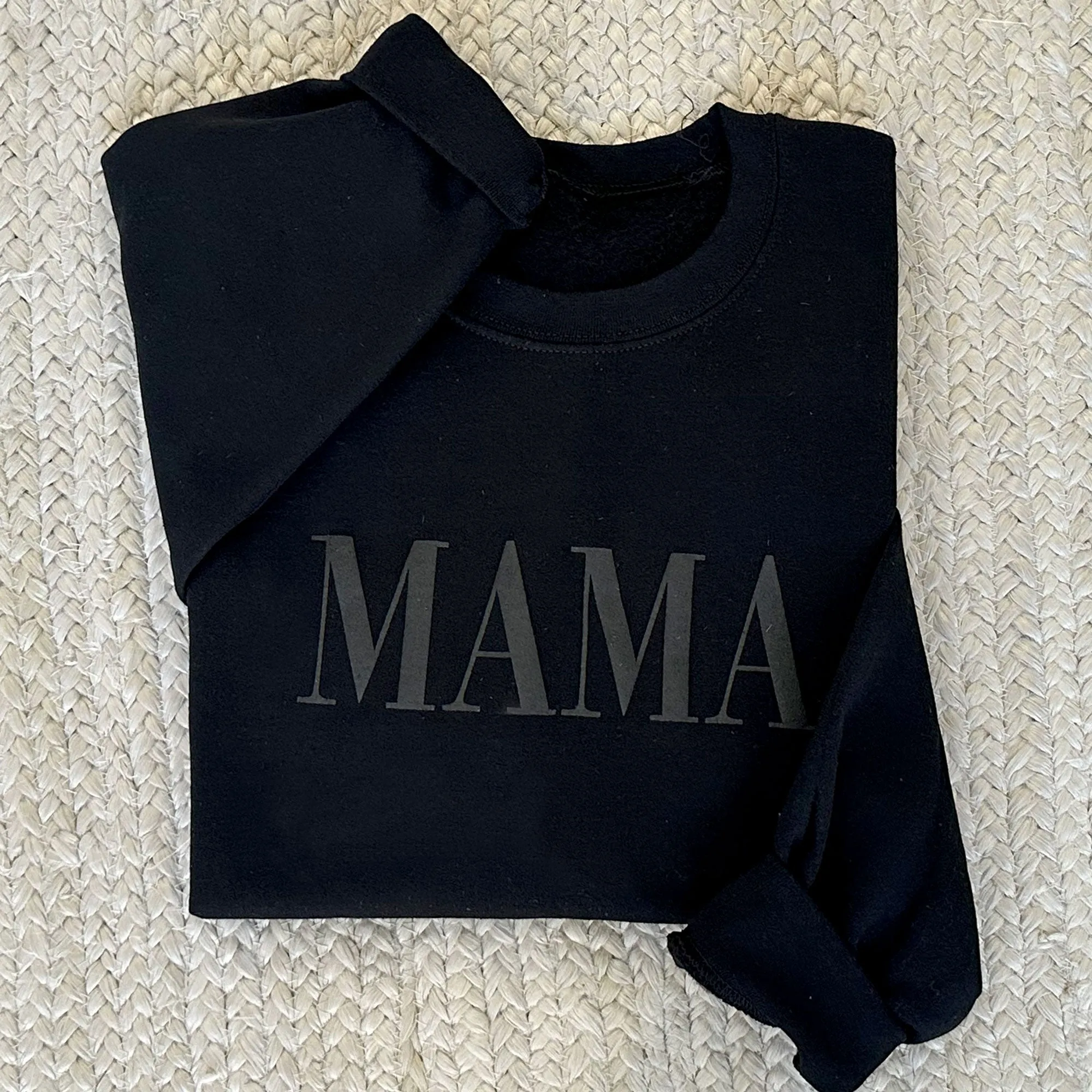 MAMA Puff Letter Sweatshirt