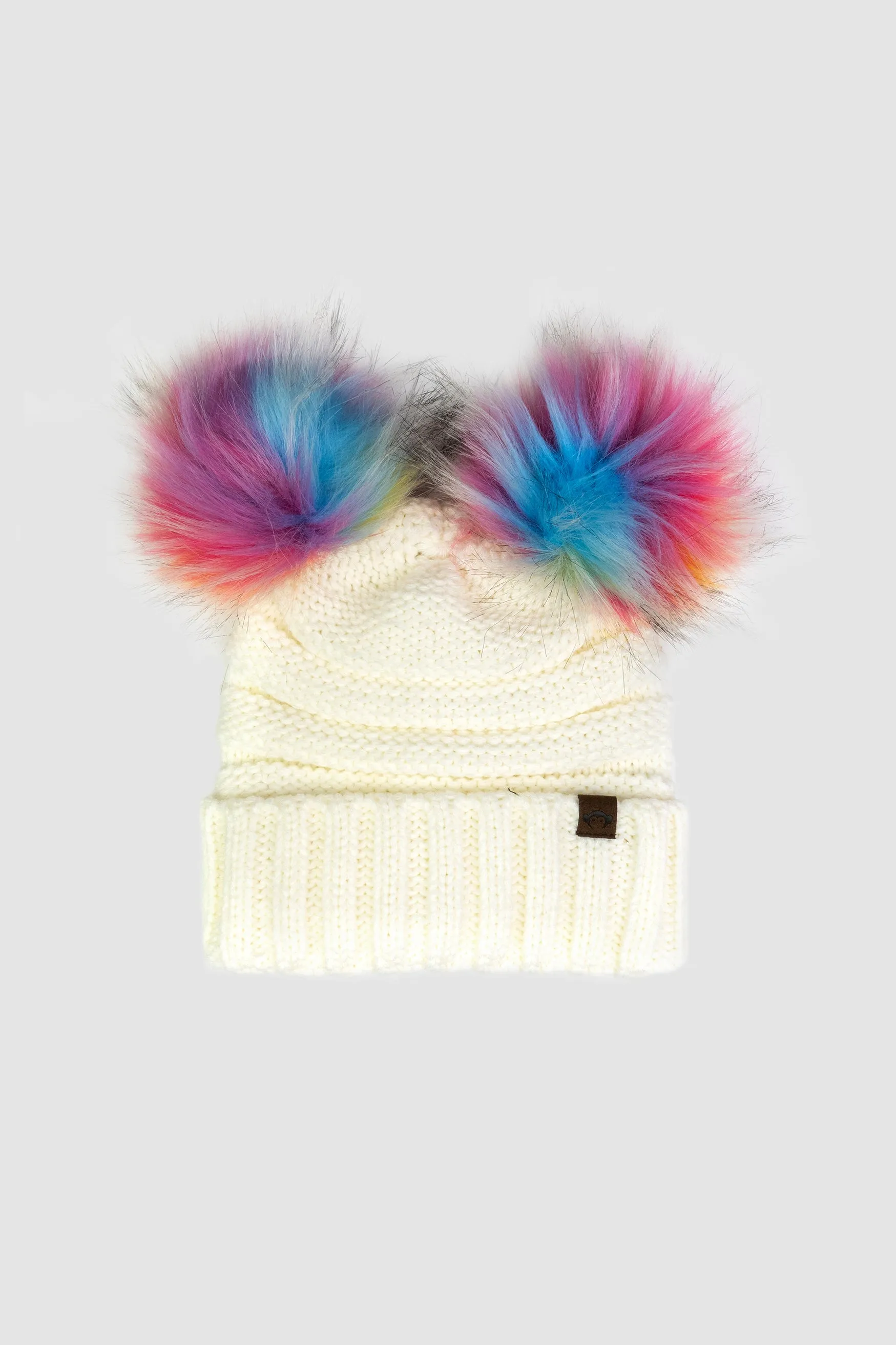 Mia Faux Fur Beanie, Winter White