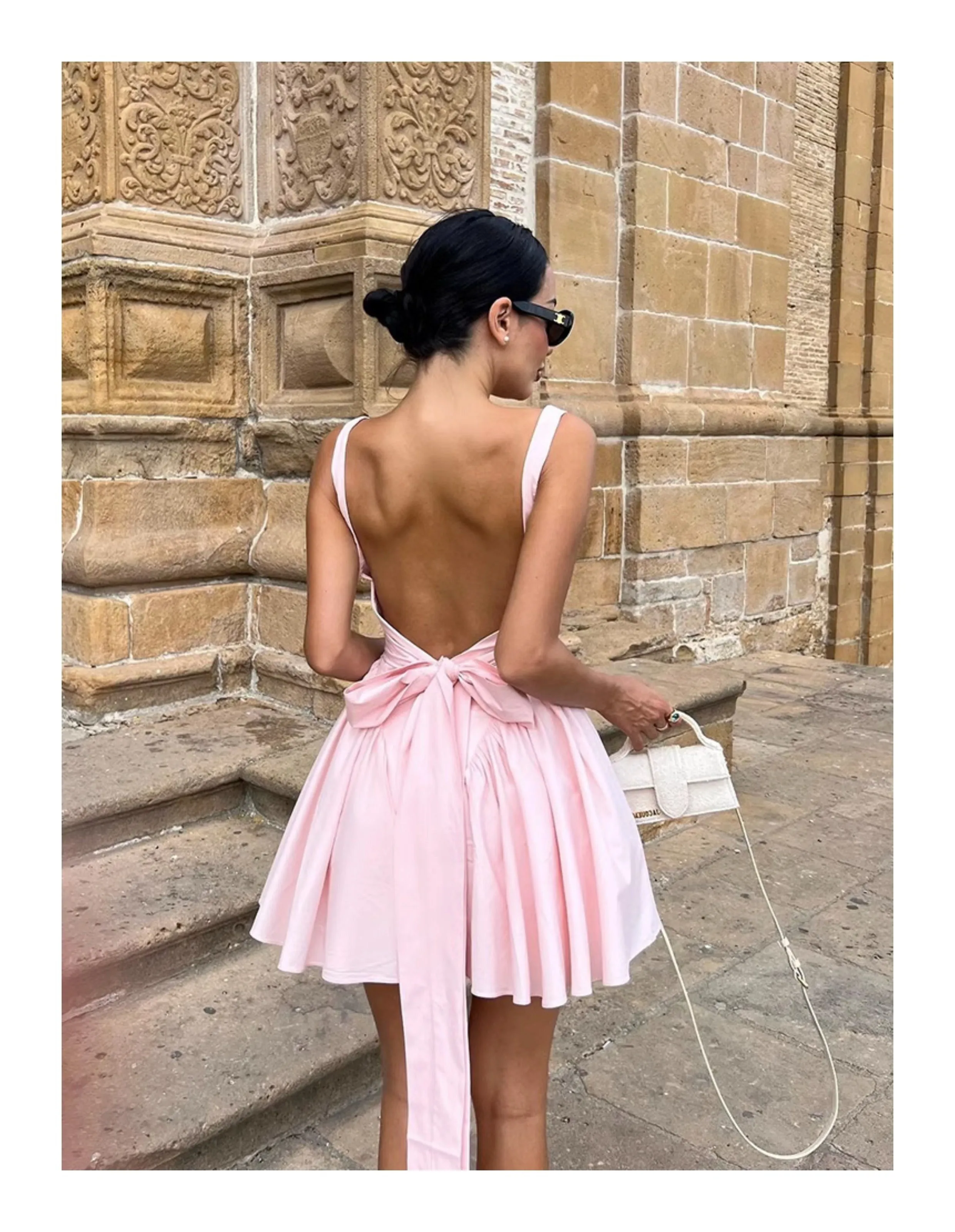 Milly Backless Mini Gown Dress