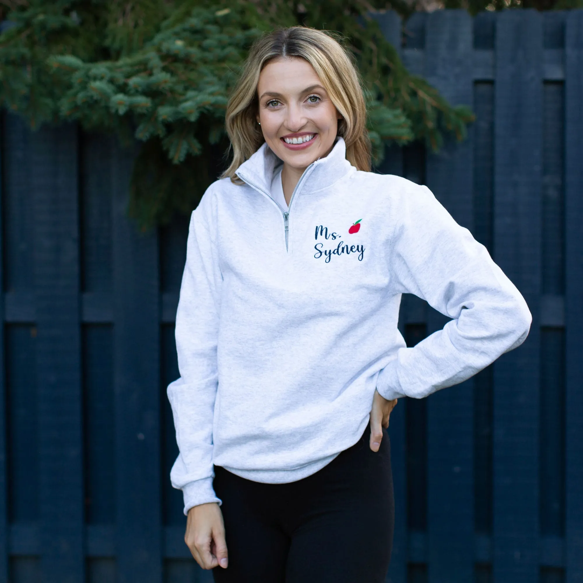 Mini Apple Quarter Zip Sweatshirt