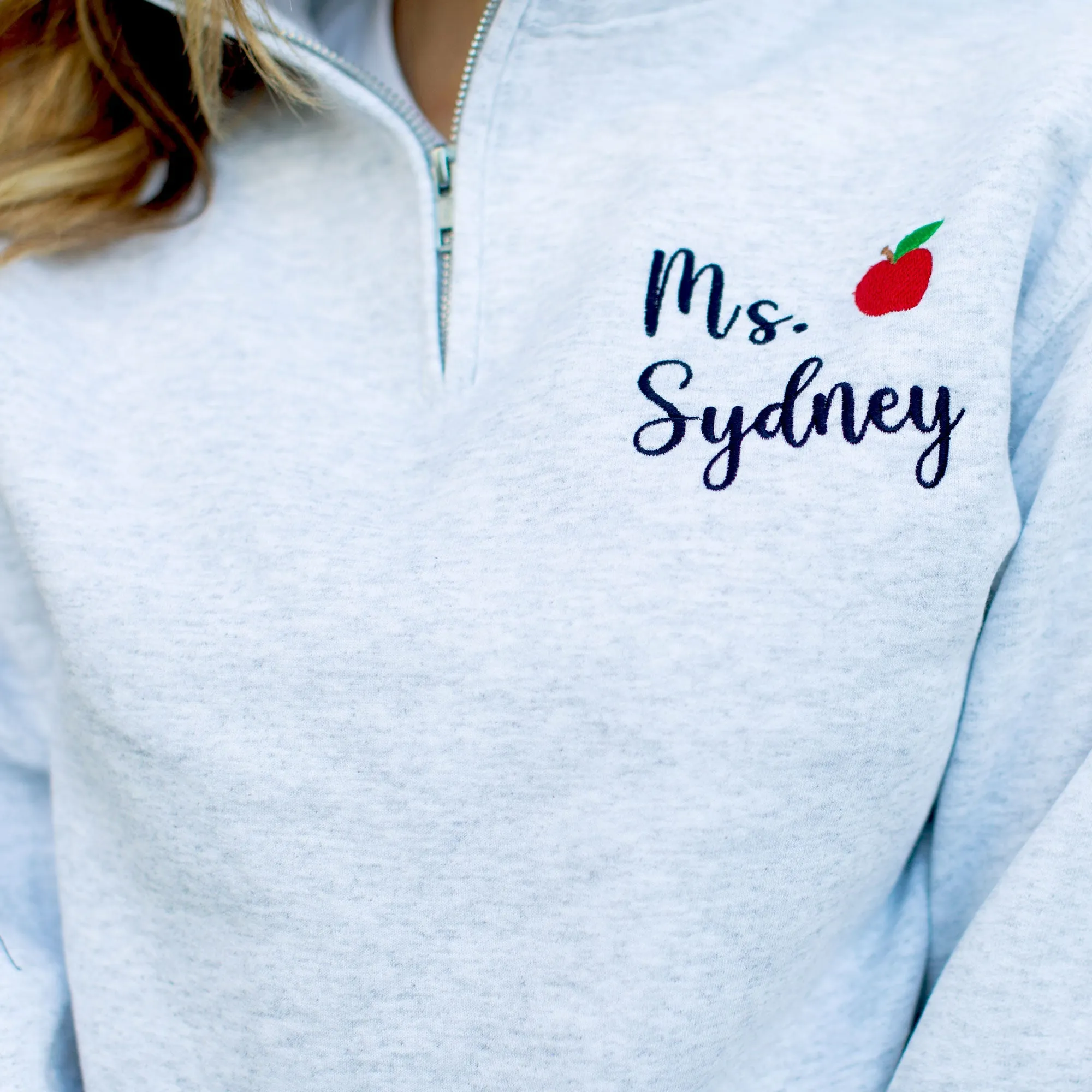 Mini Apple Quarter Zip Sweatshirt