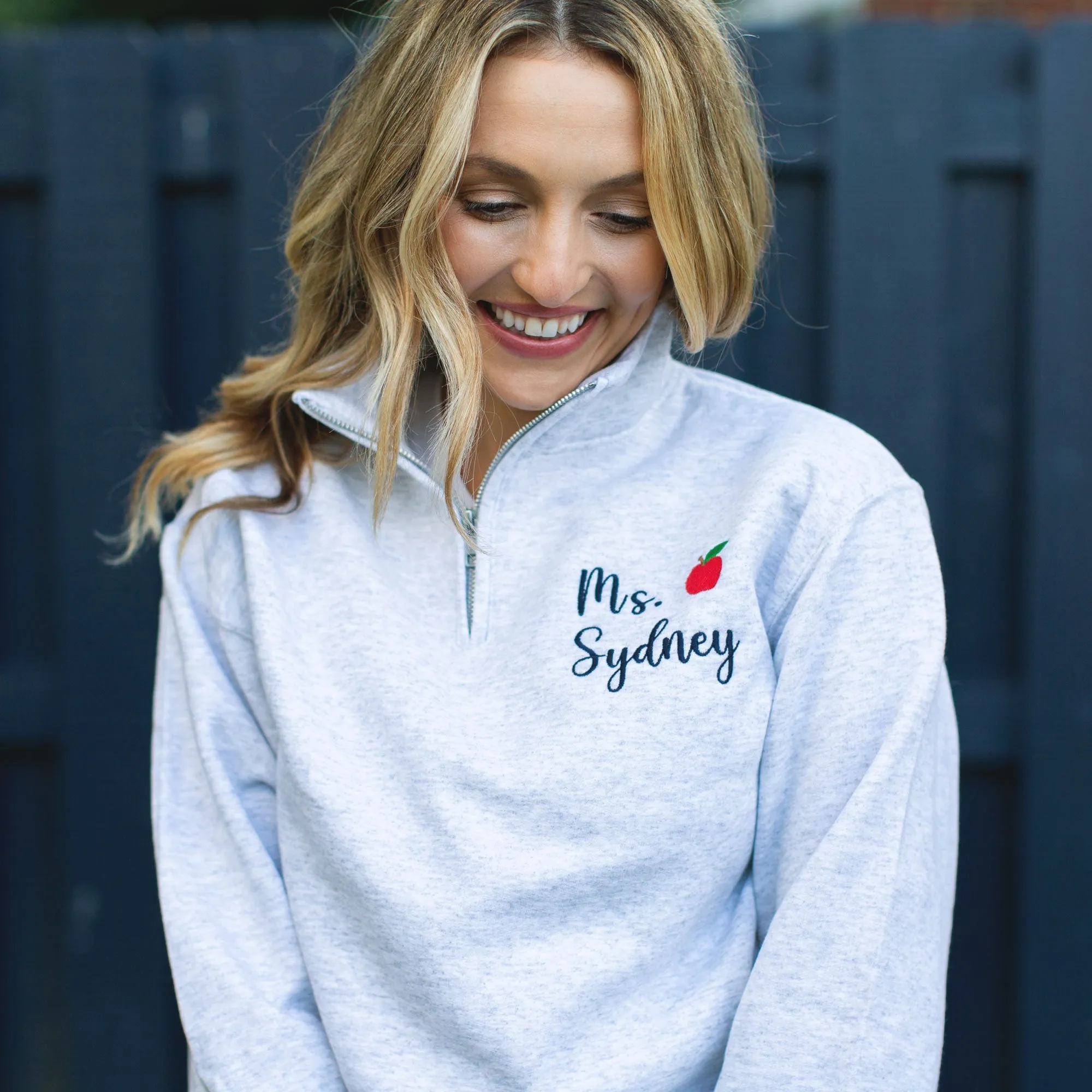 Mini Apple Quarter Zip Sweatshirt