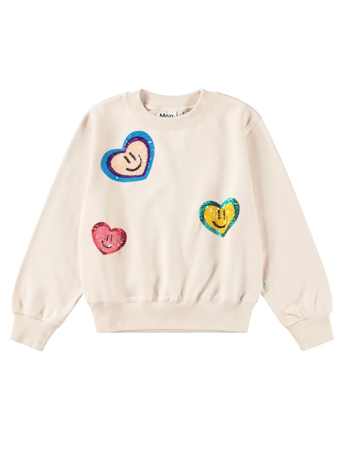 Molo Marge sweatshirt with sequin hearts