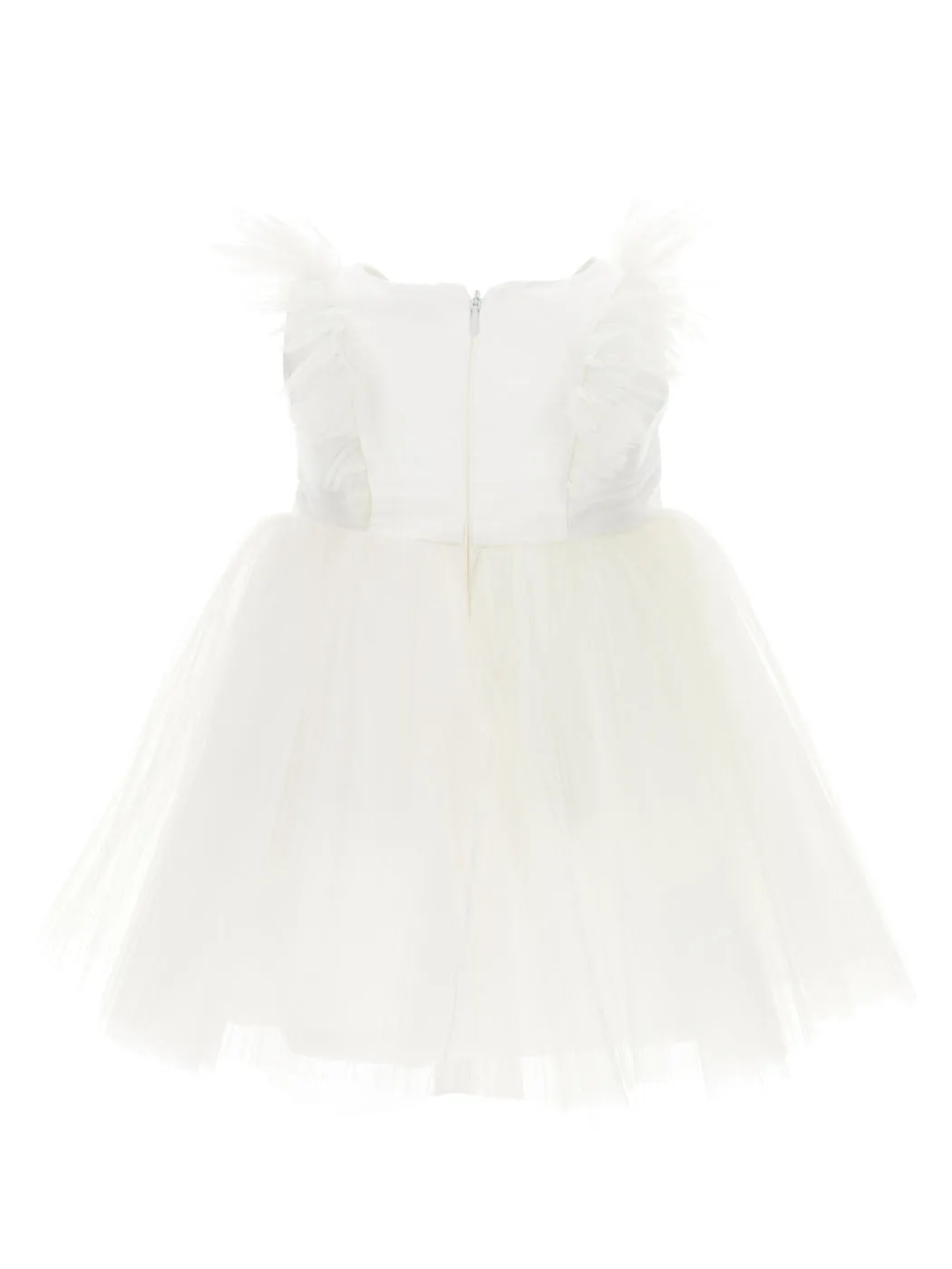 MONNALISA Pleated tulle dress