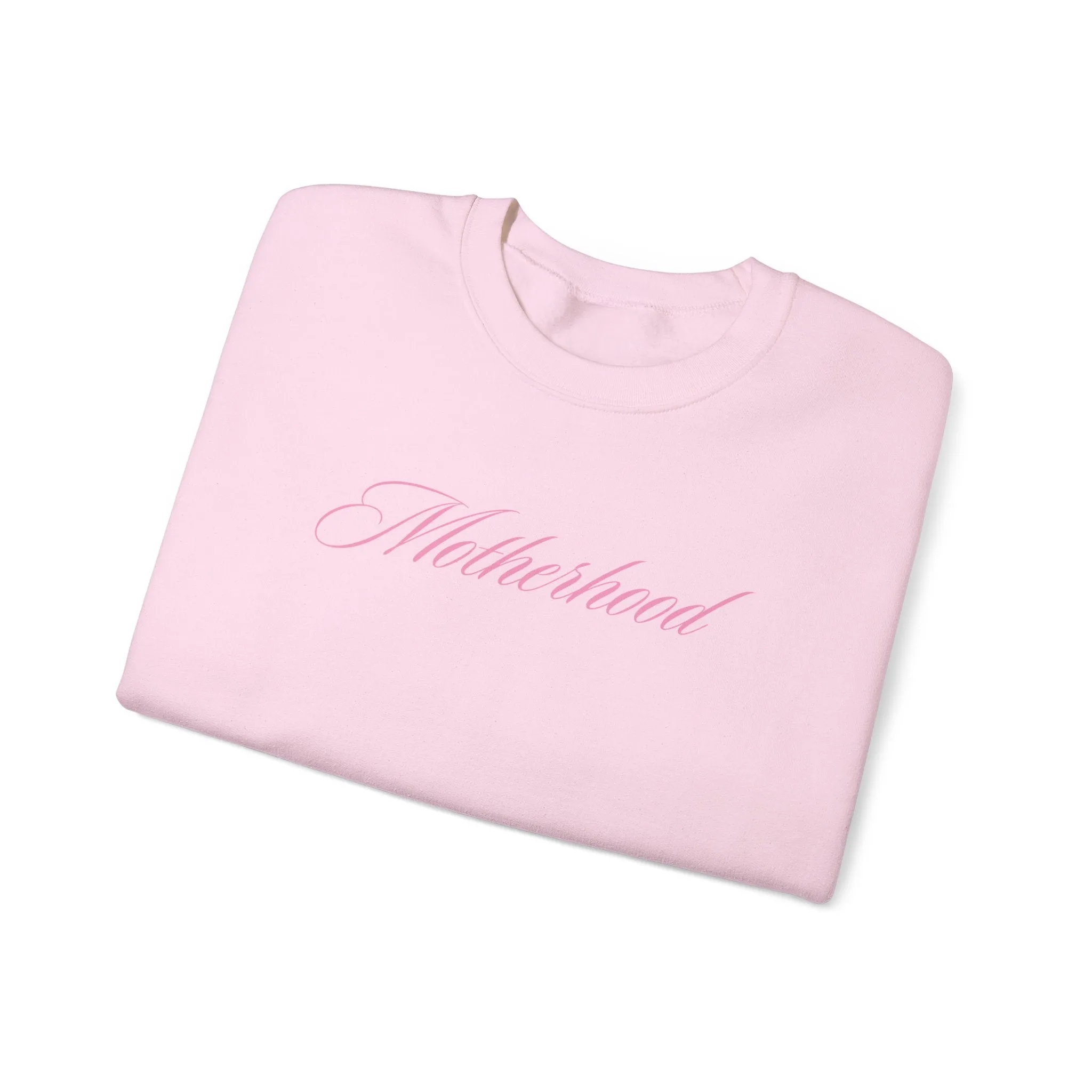 MOTHERHOOD Pink on Pink Oversized Pullover Crewneck Sweatshirt, Girl Mom, Mama, Mother's Day Gift, Baby Shower Gifts, For Mom