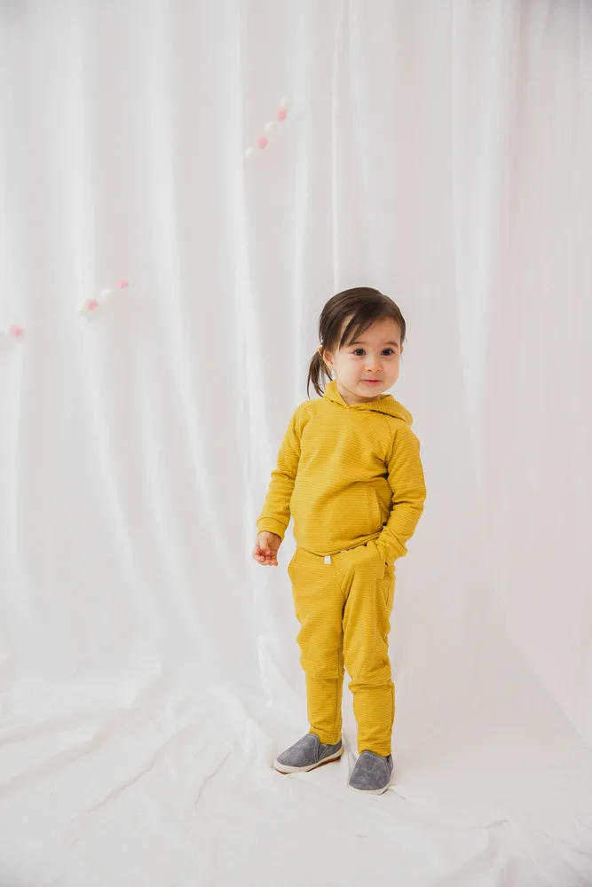 Mustard Bold Bengdi Hoodie & Pants Set