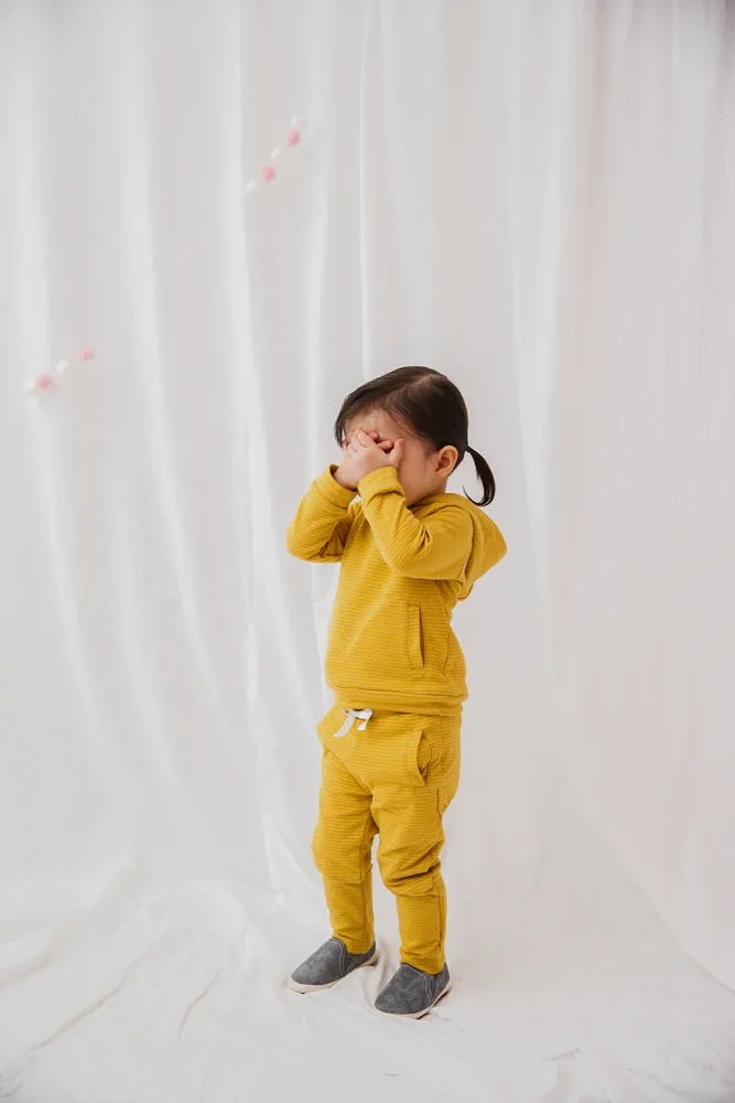 Mustard Bold Bengdi Hoodie & Pants Set