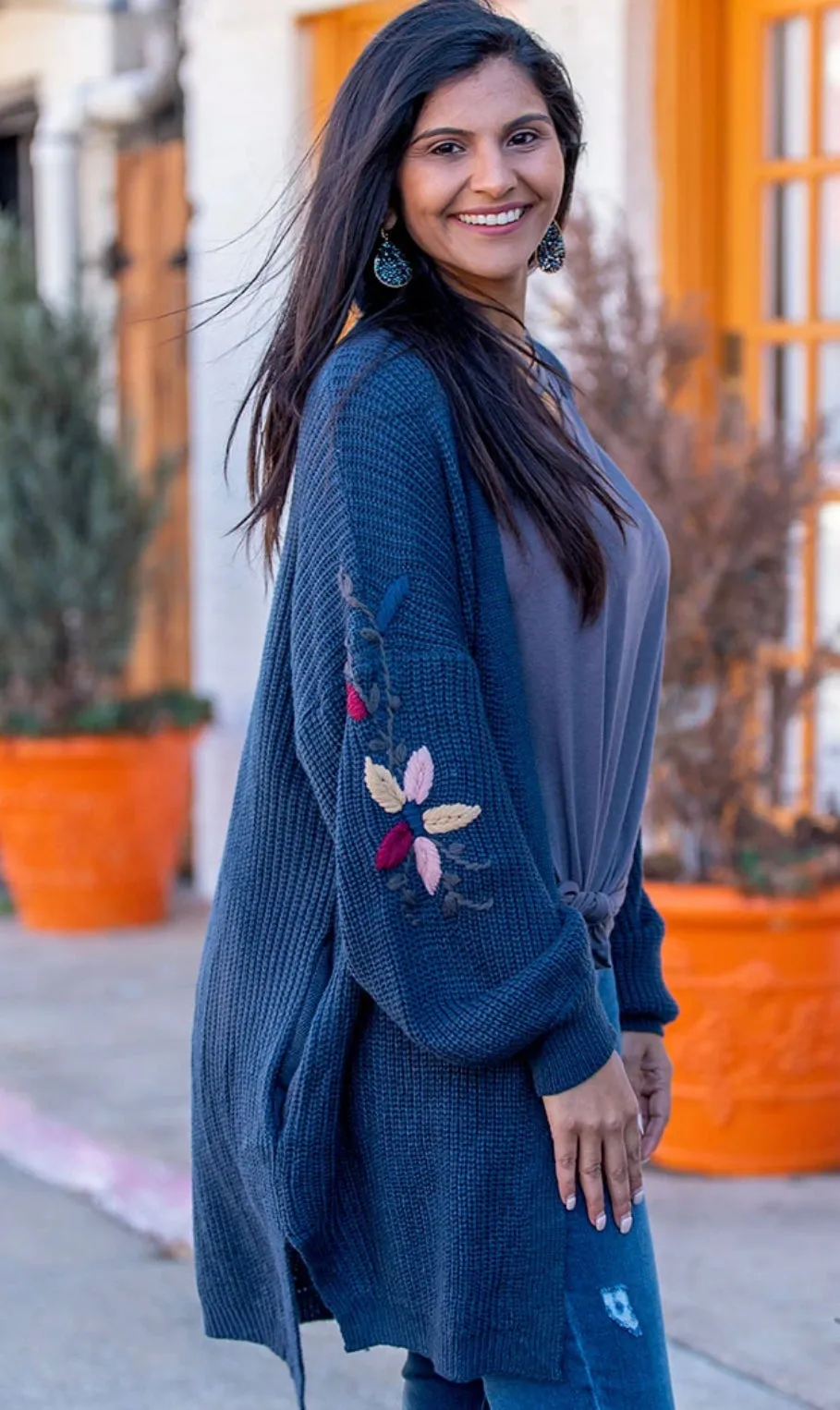 Not Your Grandmother’s Cardigan (Blue or Cream)