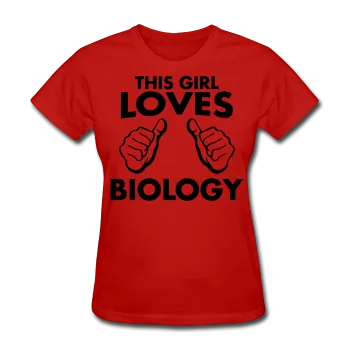 "This Girl Loves Biology" - Women's T-Shirt