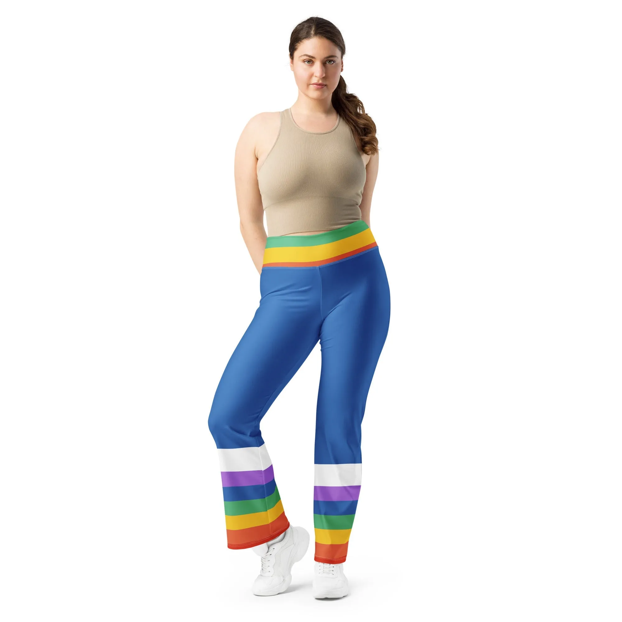 Rainbow Girl Flare leggings