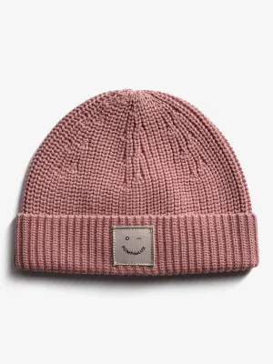 Ribbed Knit Beanie - Little - Dusty Rose