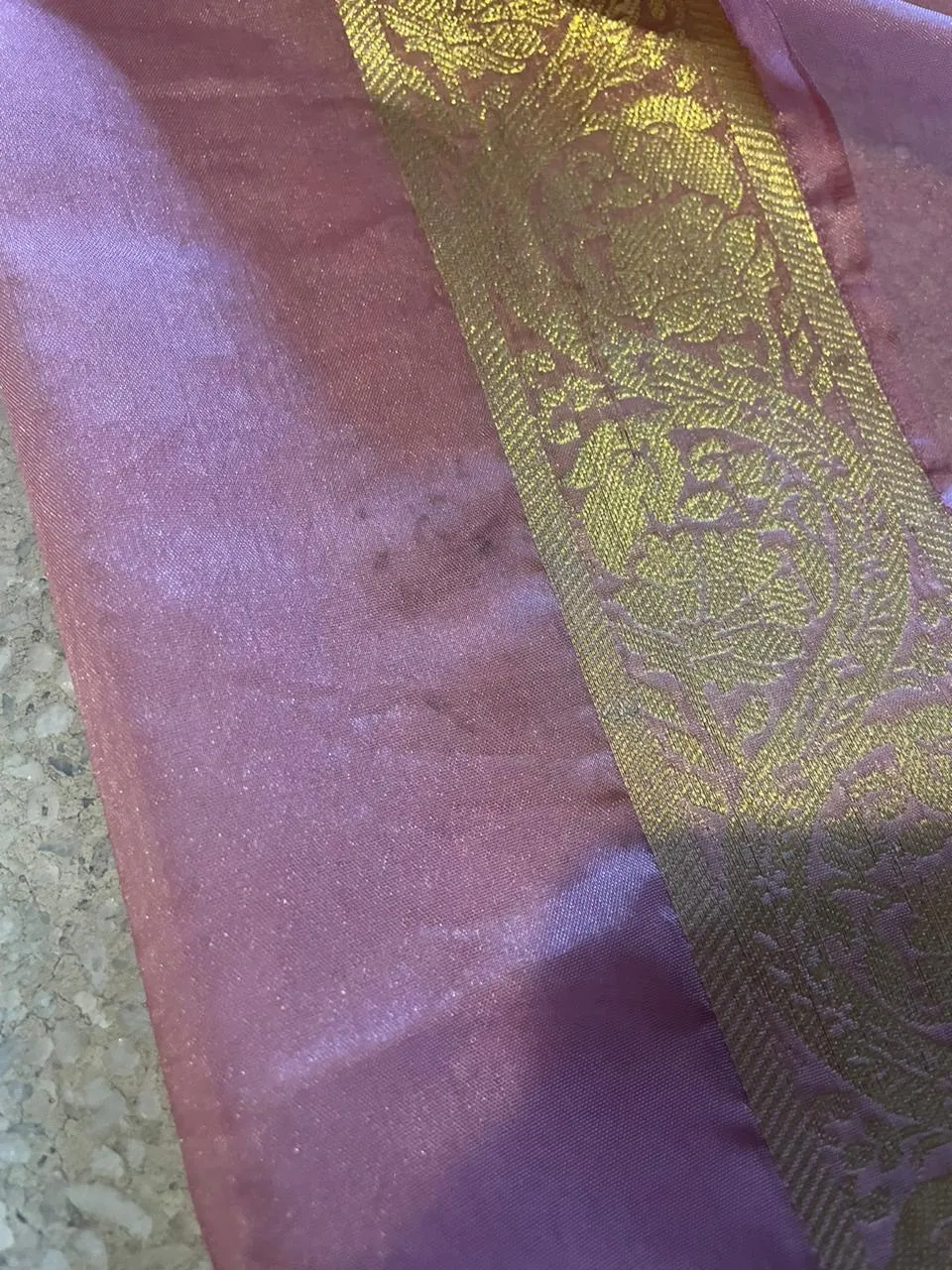 Sample Sale: Chiffon Silk Banarsi - Soft Petals