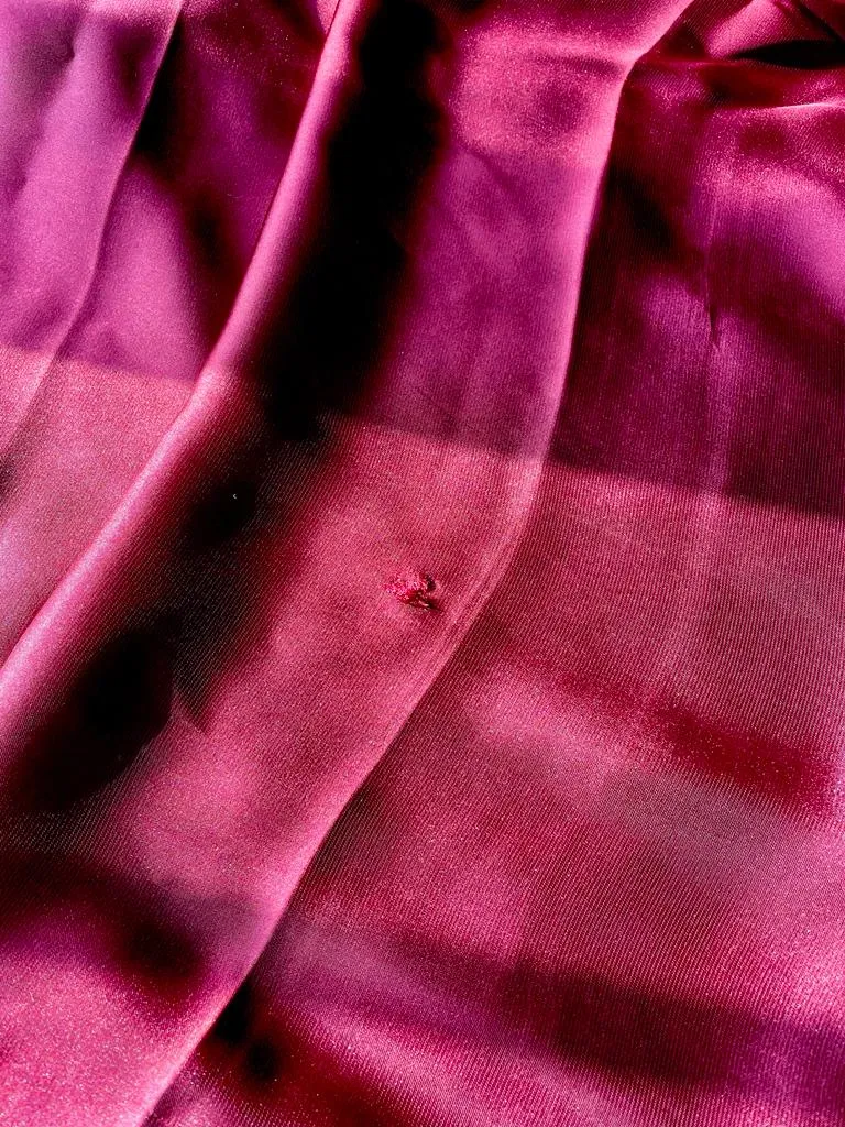 Sample Sale - Solid Charmeuse: Blood Maroon