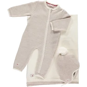 Scarlet Ribbon Baby Gift Set - Merino Daysuit - Oatmeal