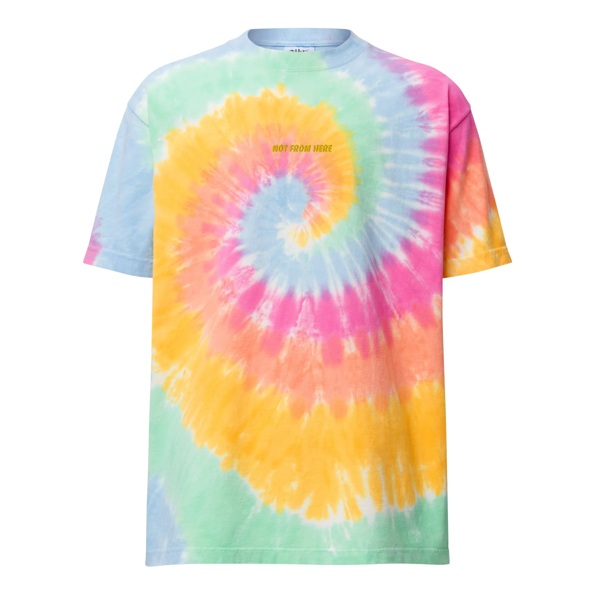 Shaka Wear embroidered Oversized tie-dye t-shirt