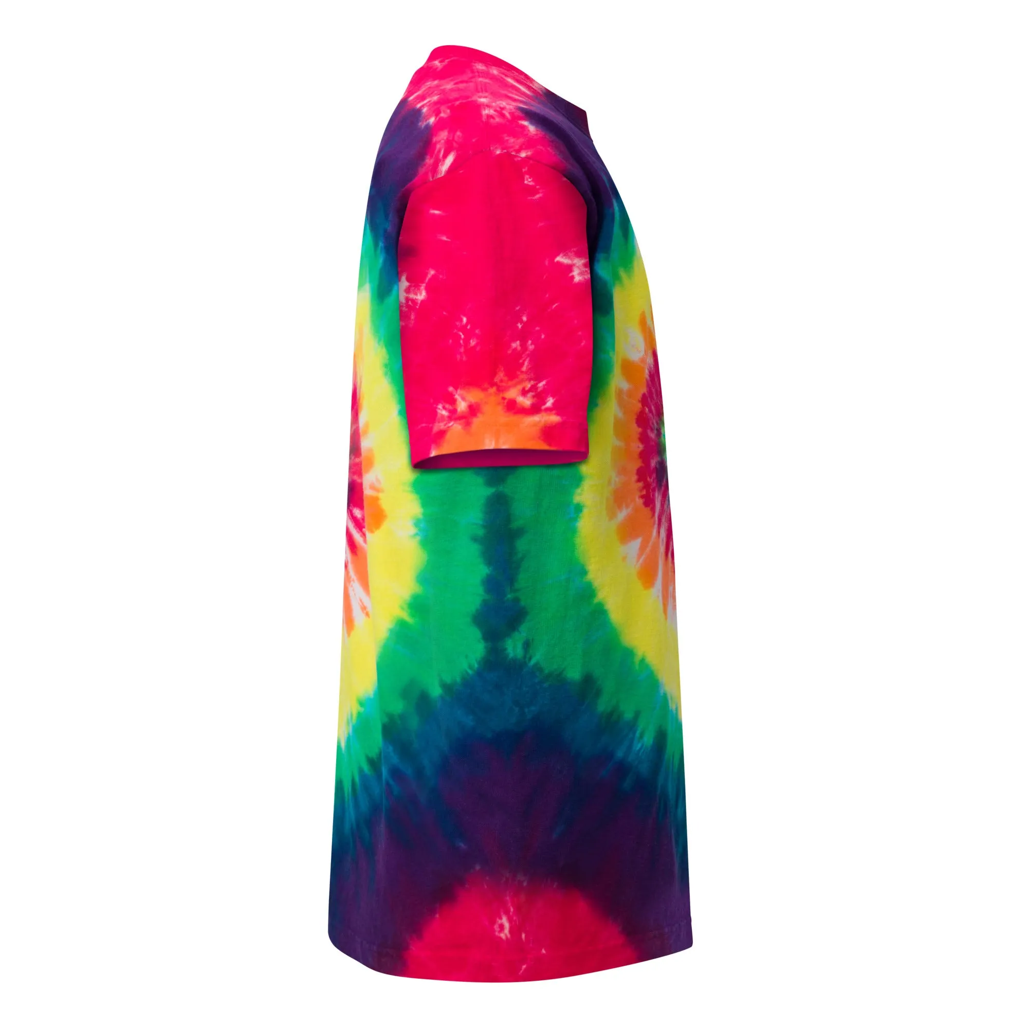 Shaka Wear embroidered Oversized tie-dye t-shirt