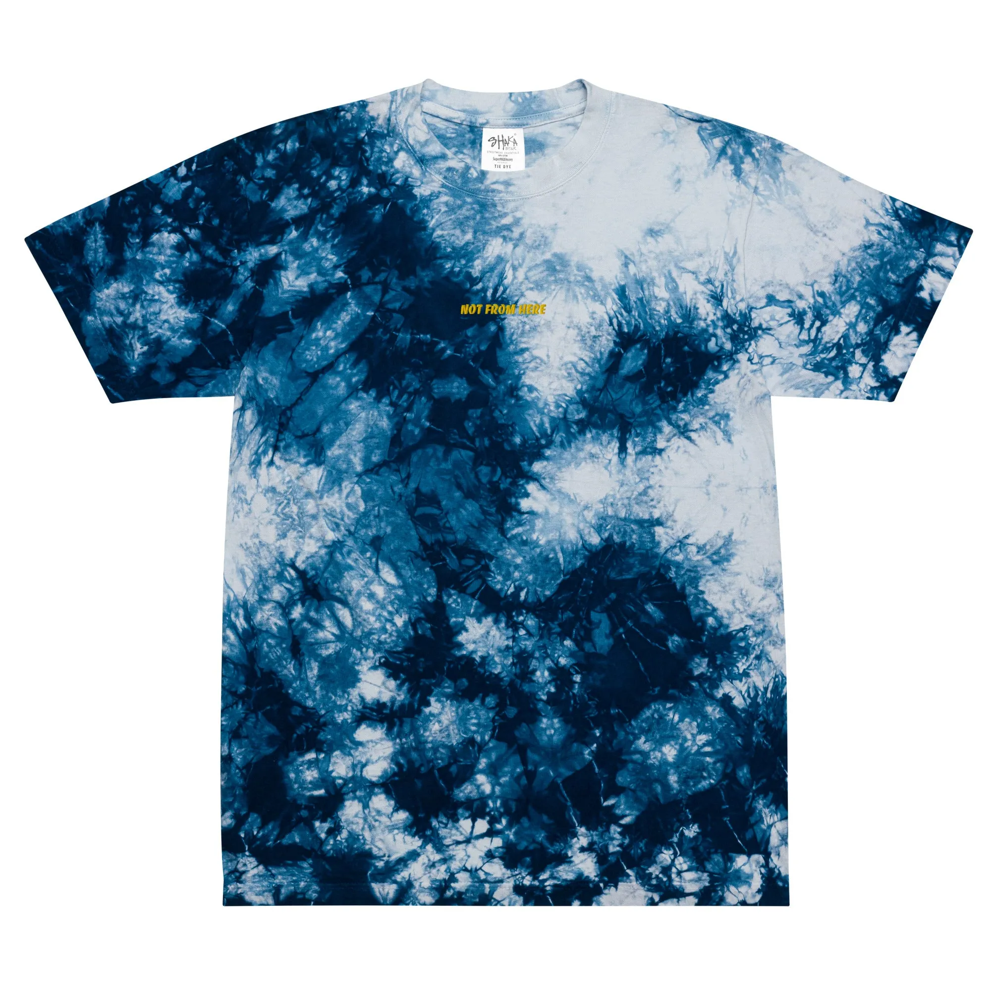 Shaka Wear embroidered Oversized tie-dye t-shirt