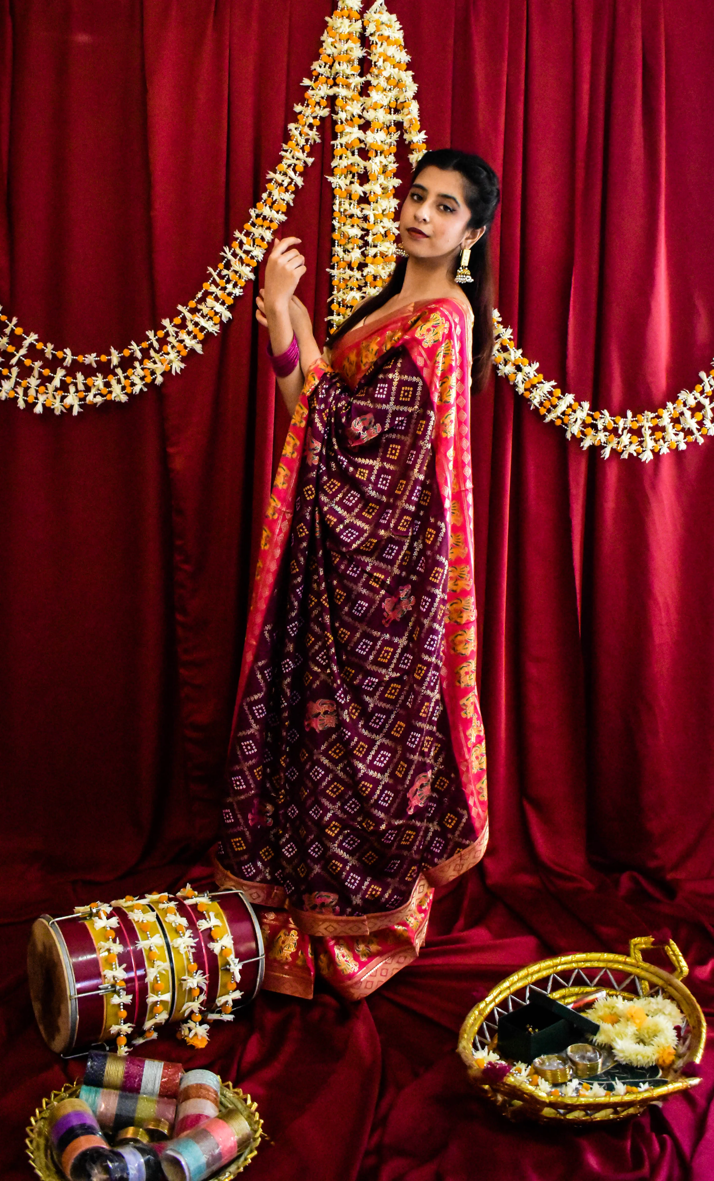 Shehnai Chunri Silks: Sona