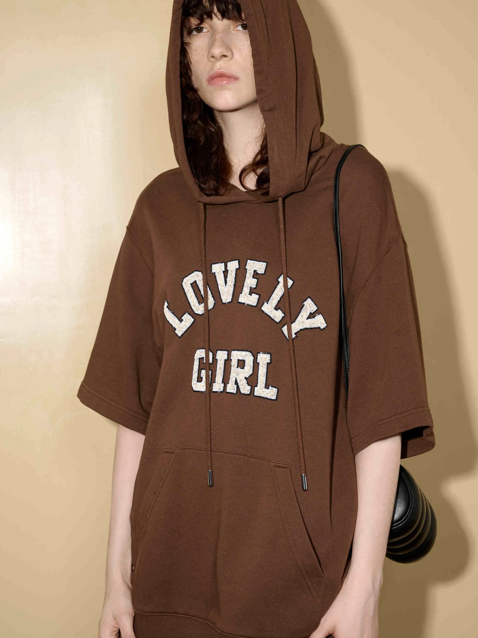 Short Sleeve Hood Sweatshirt