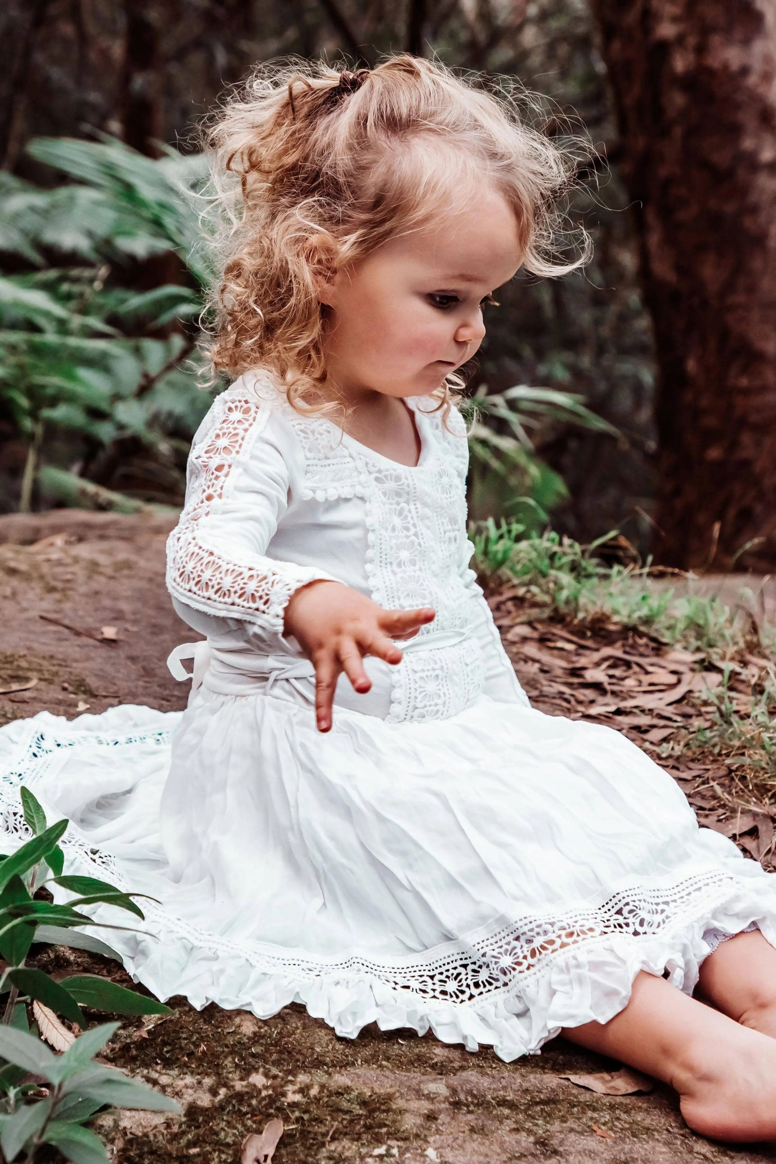 Tea Princess Ivory Harmony Flower Girl Dress - Holy Communion Dress