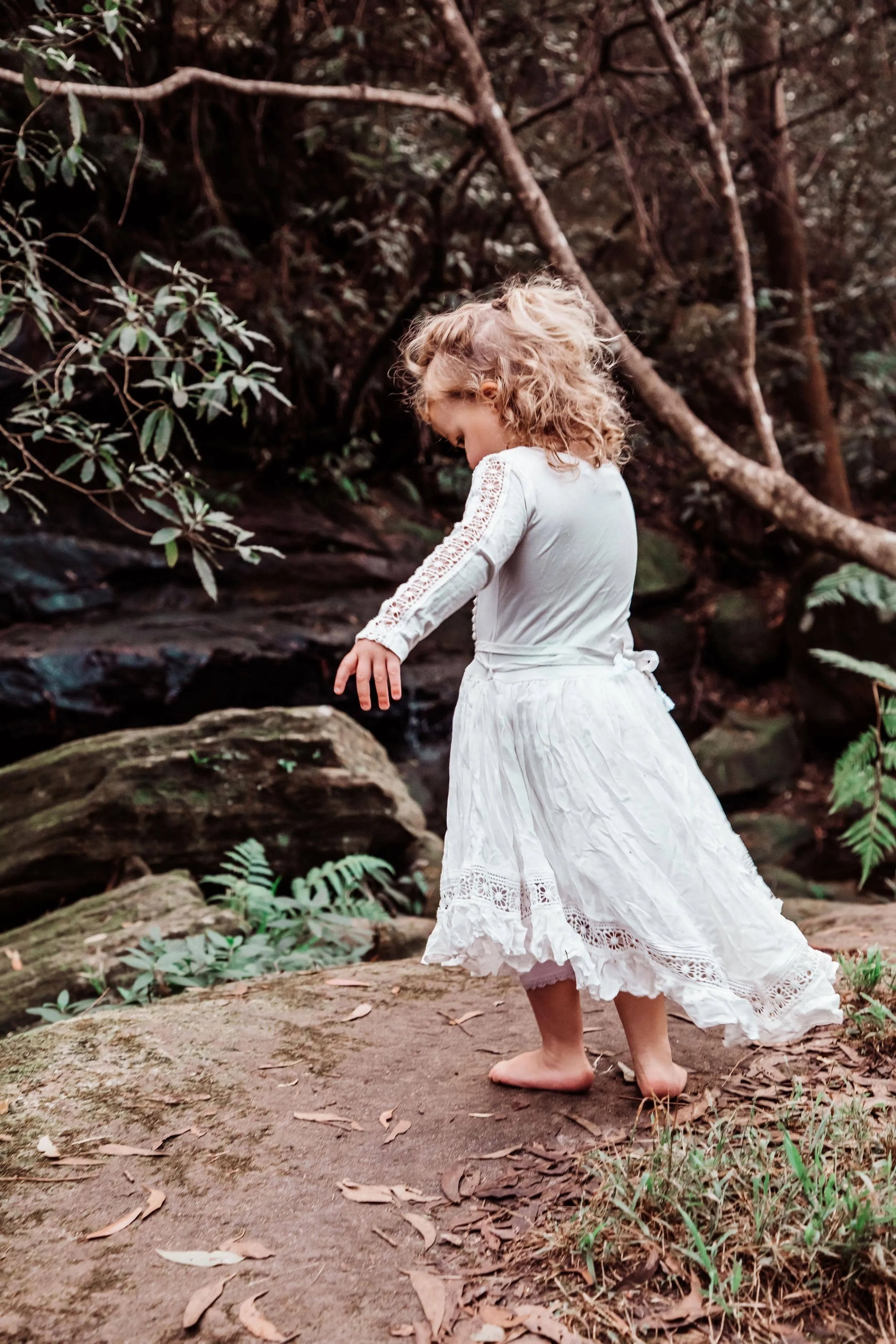 Tea Princess Ivory Harmony Flower Girl Dress - Holy Communion Dress