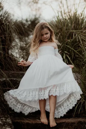 Tea Princess Maya Flower Girl Dress - Holy Communion Dress