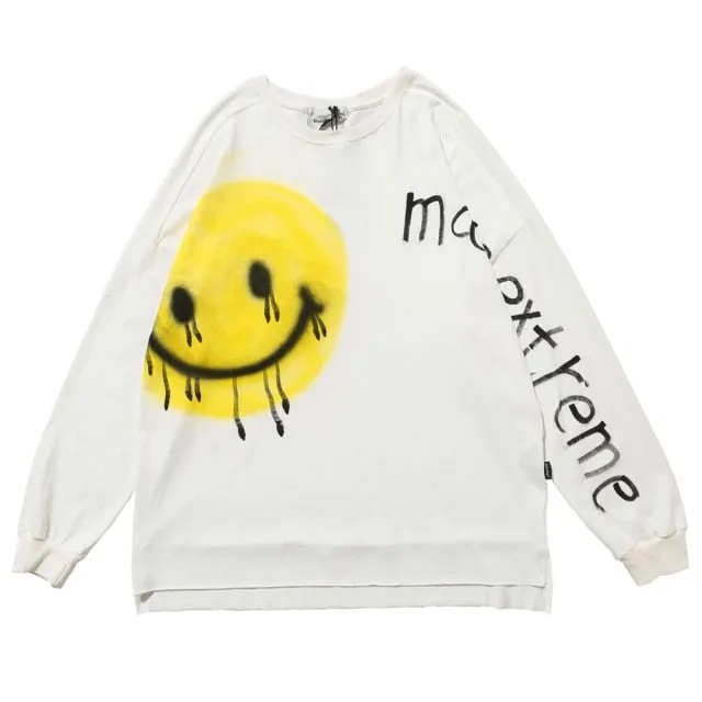 Tearing Smiley Sweatshirt