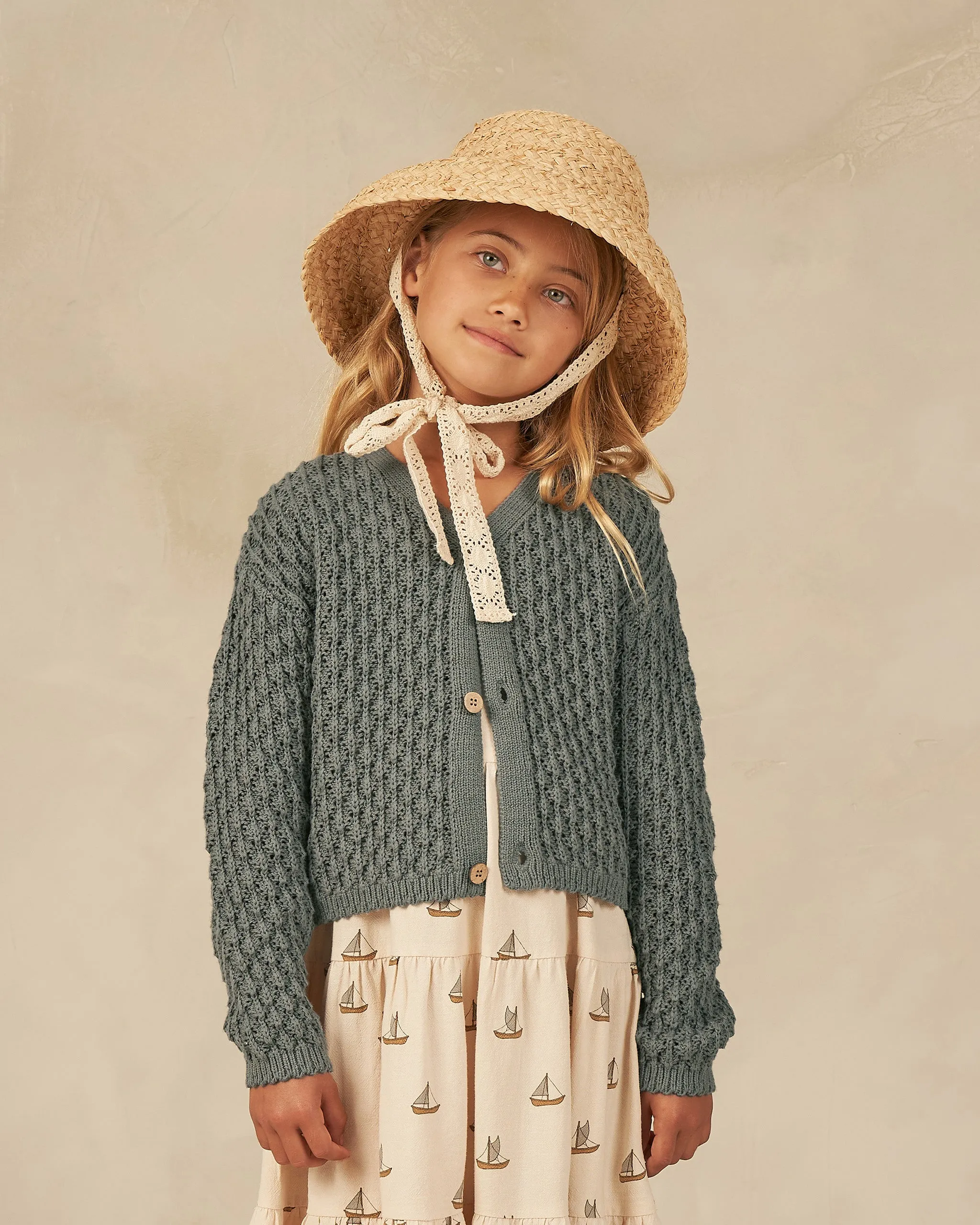 The Ella Cardigan by Rylee   Cru - Indigo - KIDS