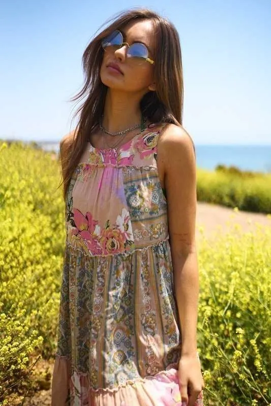 The Music Festival Boho Dress in Petal