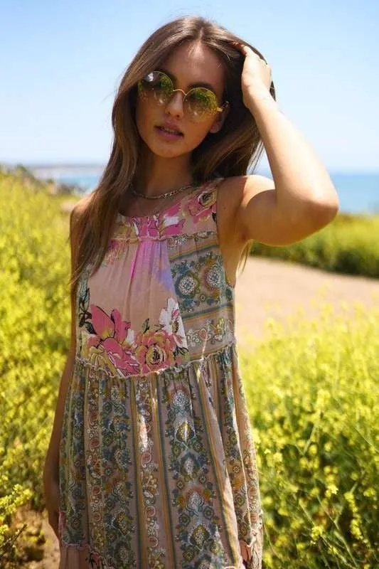 The Music Festival Boho Dress in Petal