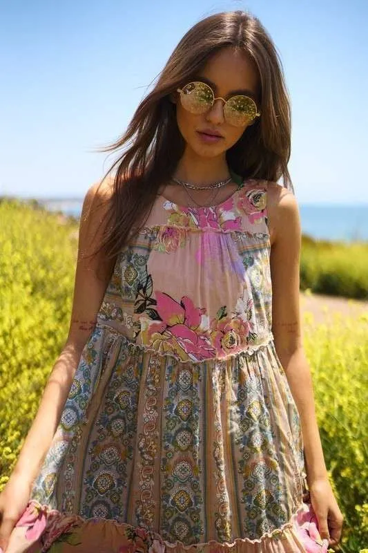 The Music Festival Boho Dress in Petal