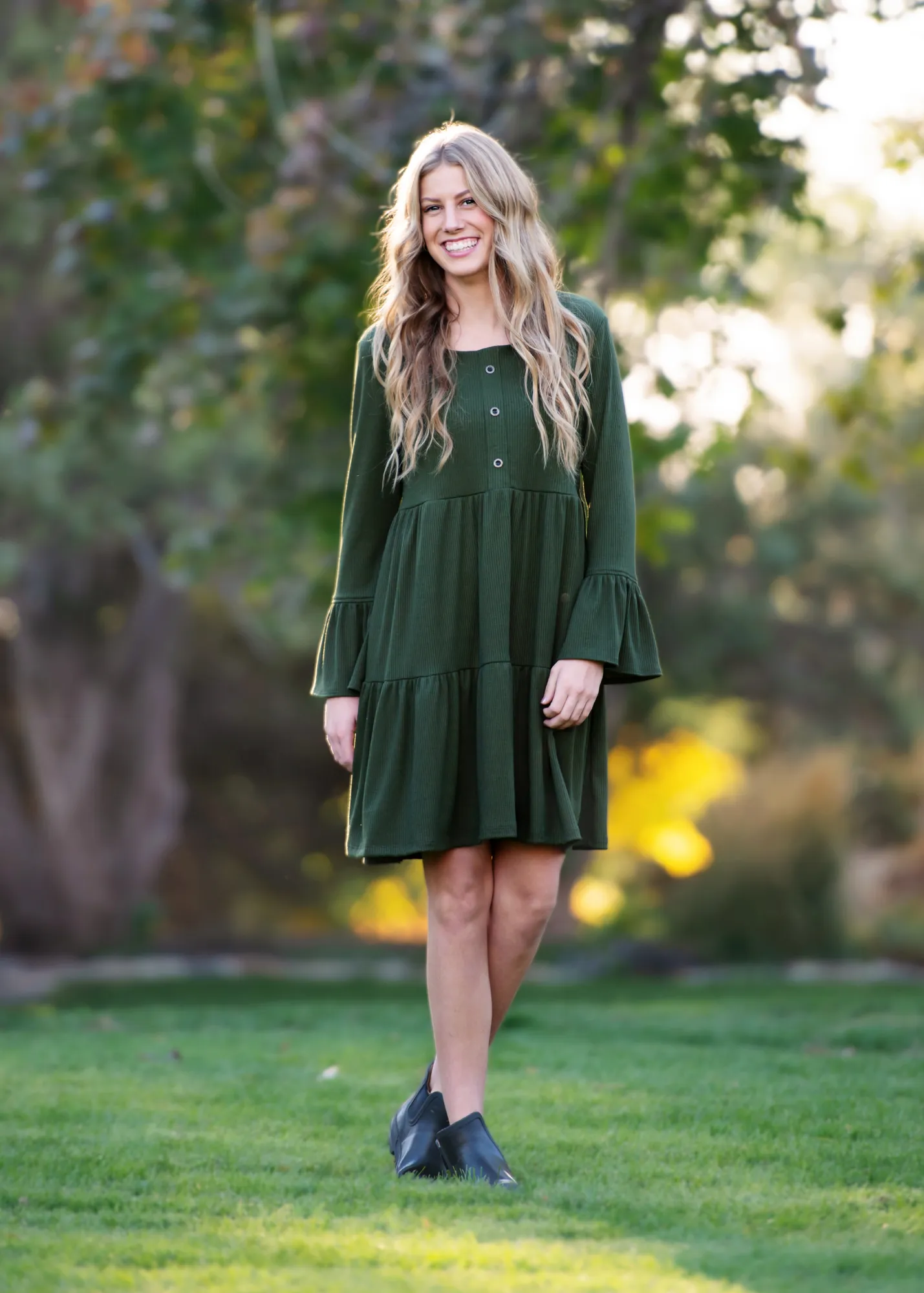 The Zoe Dress Pine