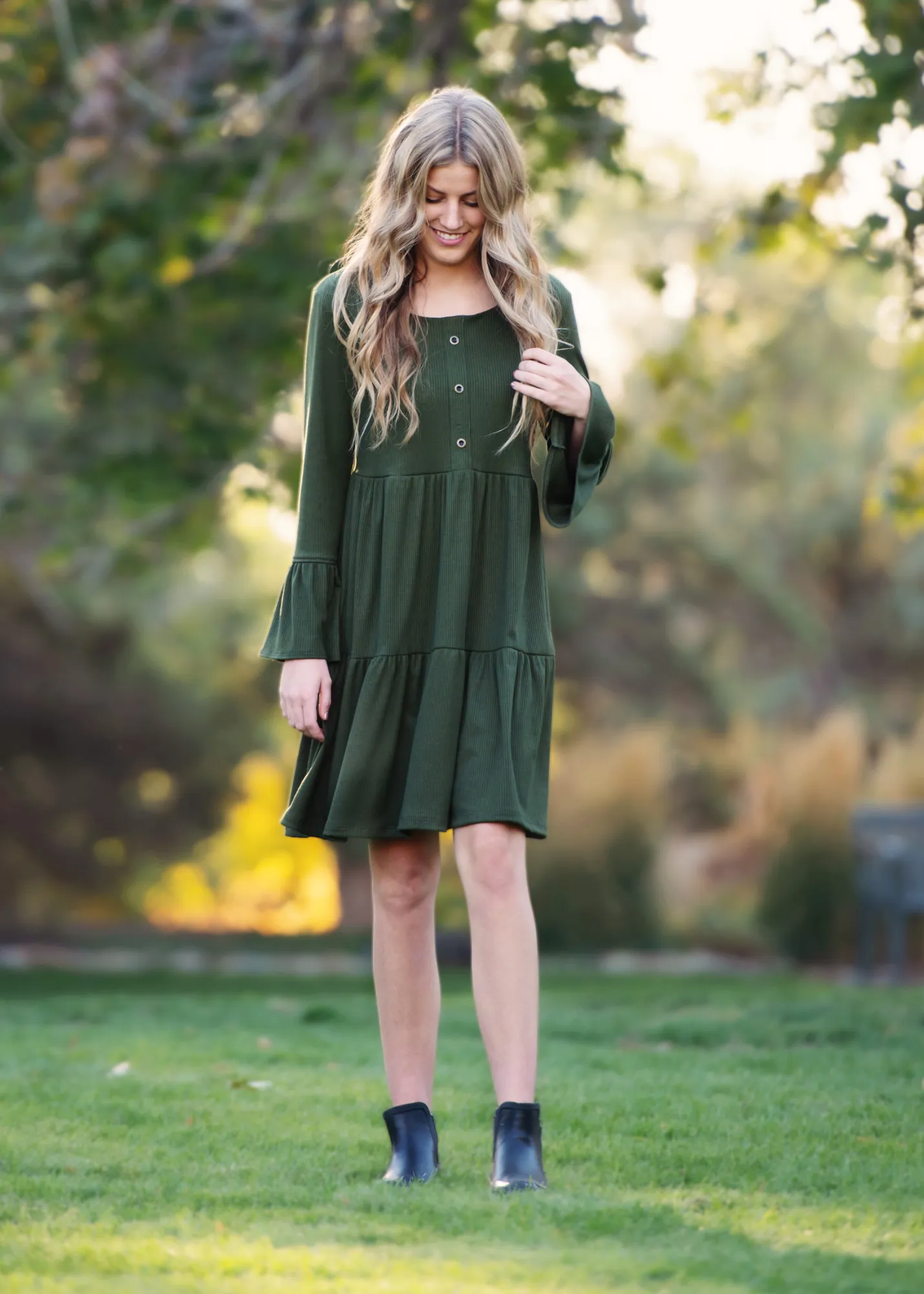 The Zoe Dress Pine