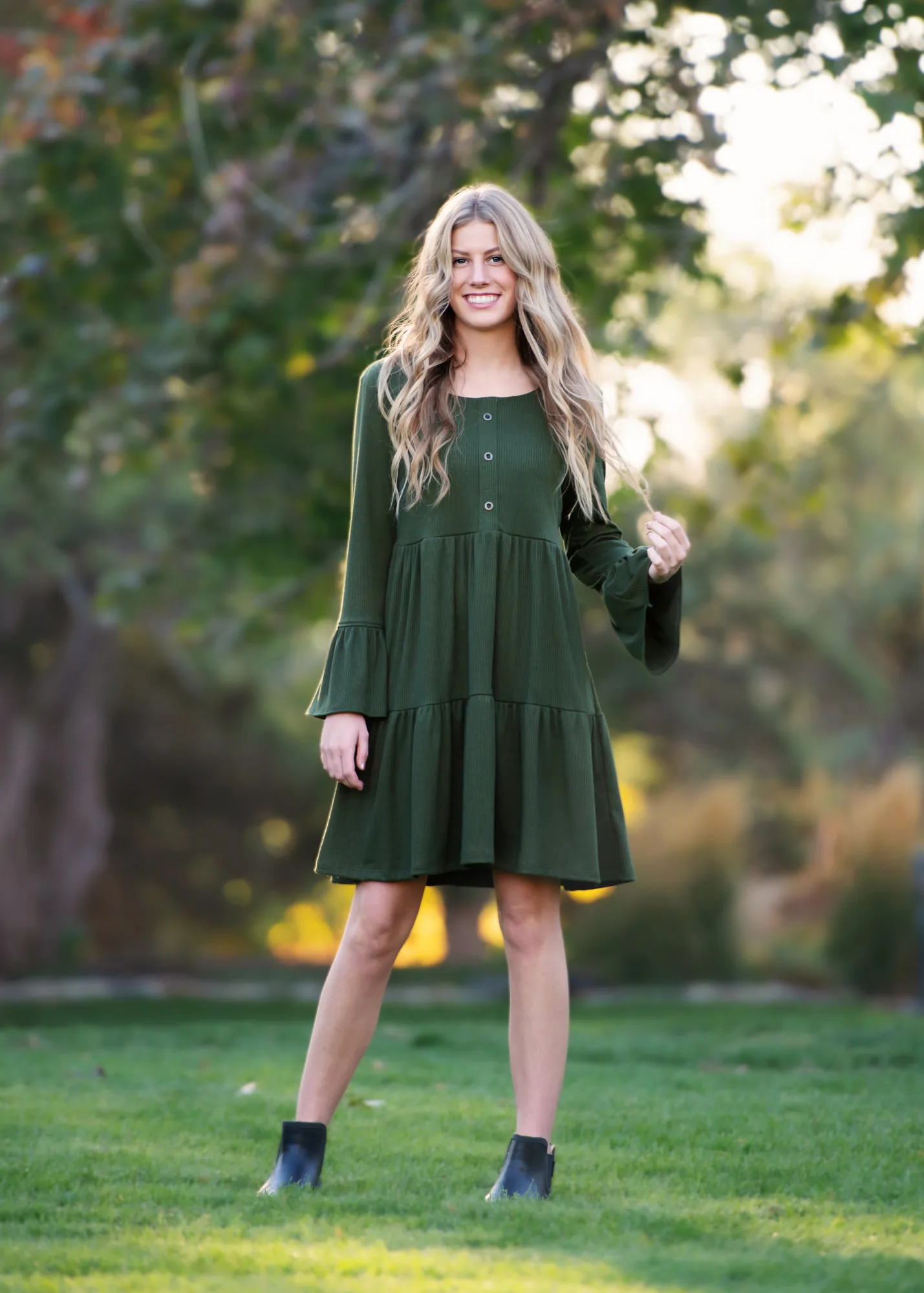 The Zoe Dress Pine