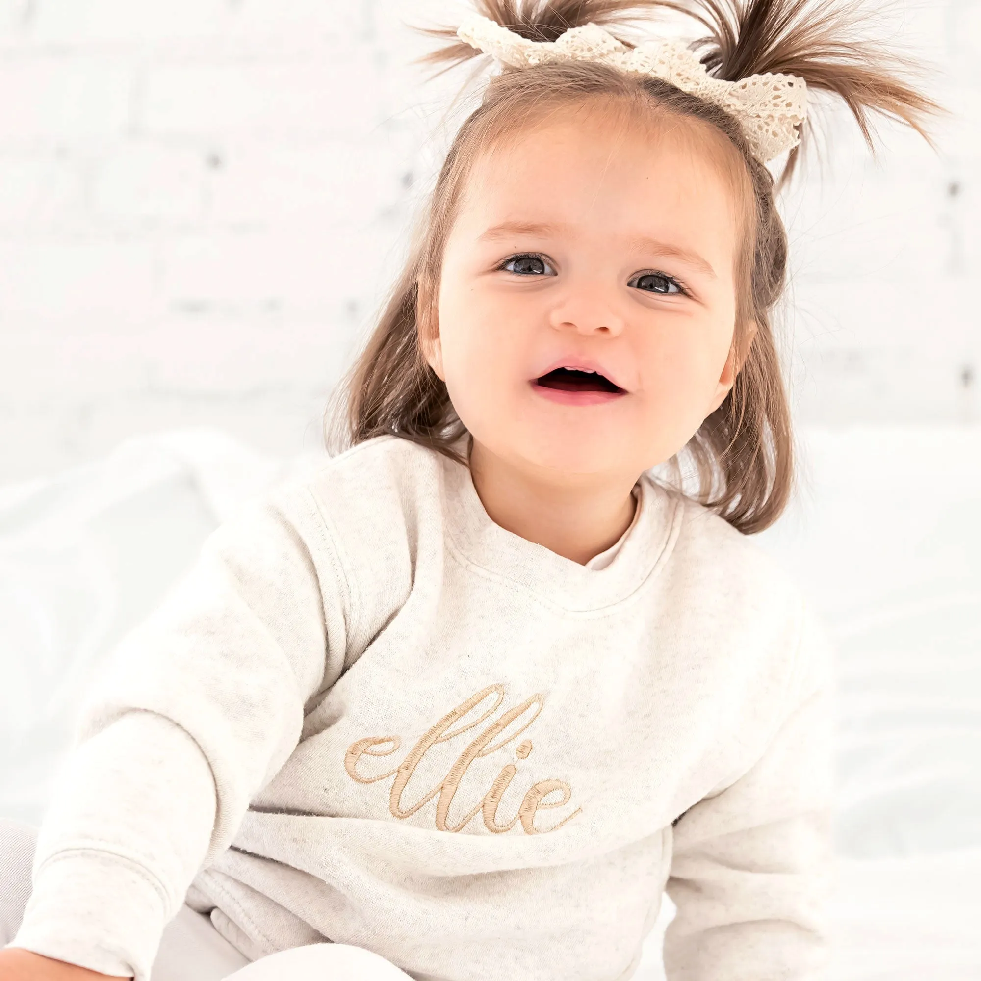 Toddler Center Embroidered Charlie Sweatshirt