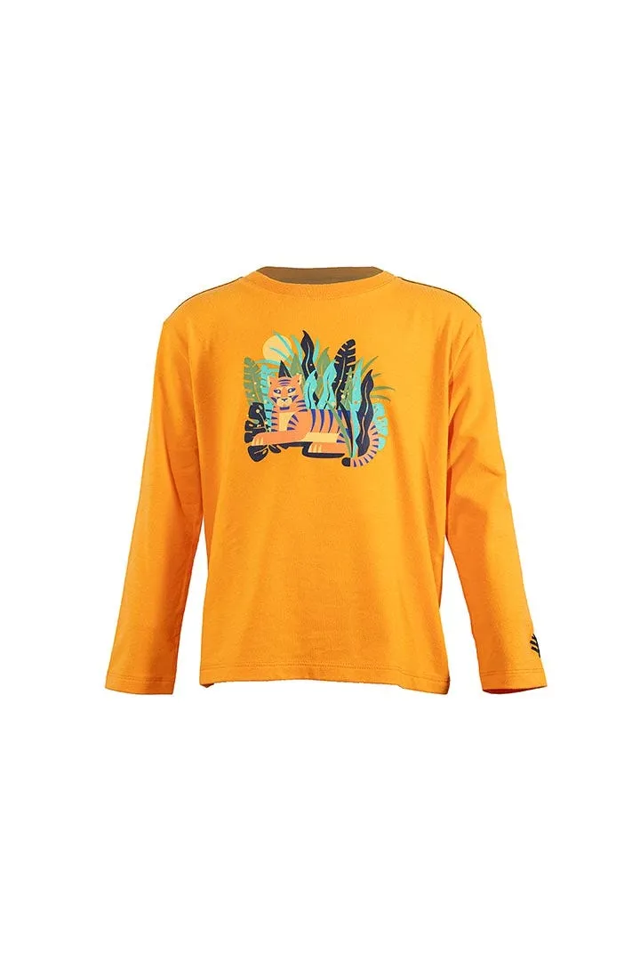 Toddler Coco Plum Everyday Long Sleeve Graphic T-Shirt  |  Apricot Crush