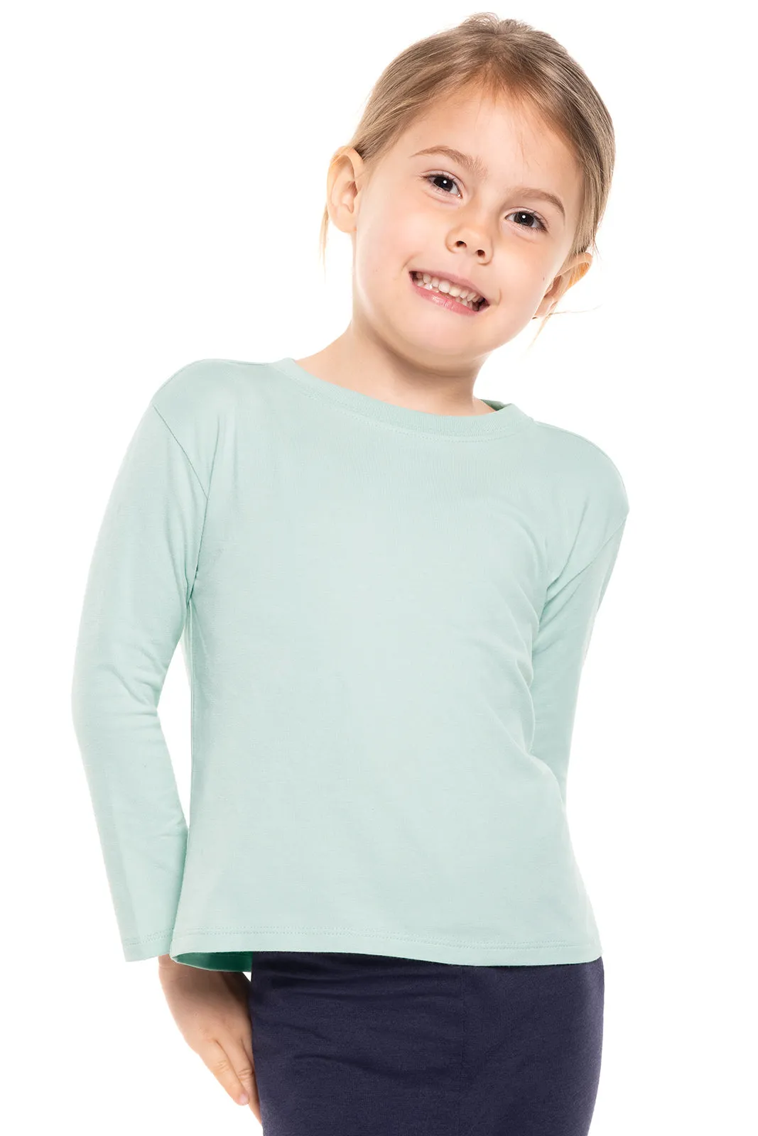 Toddler Coco Plum Everyday Long Sleeve T-Shirt  |  Misty Aqua