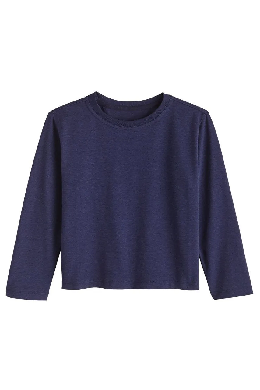 Toddler Coco Plum Everyday Long Sleeve T-Shirt  |  Navy