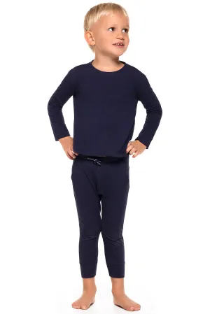 Toddler Coco Plum Everyday Long Sleeve T-Shirt  |  Navy