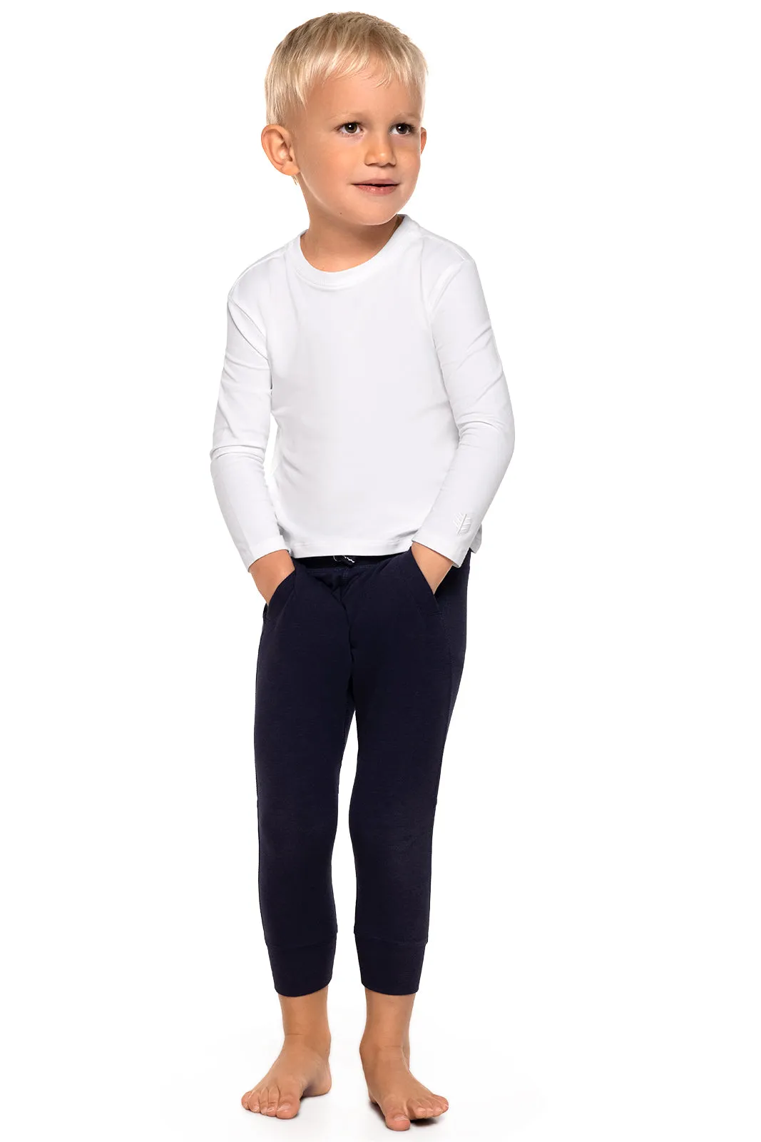 Toddler Coco Plum Everyday Long Sleeve T-Shirt  |  White