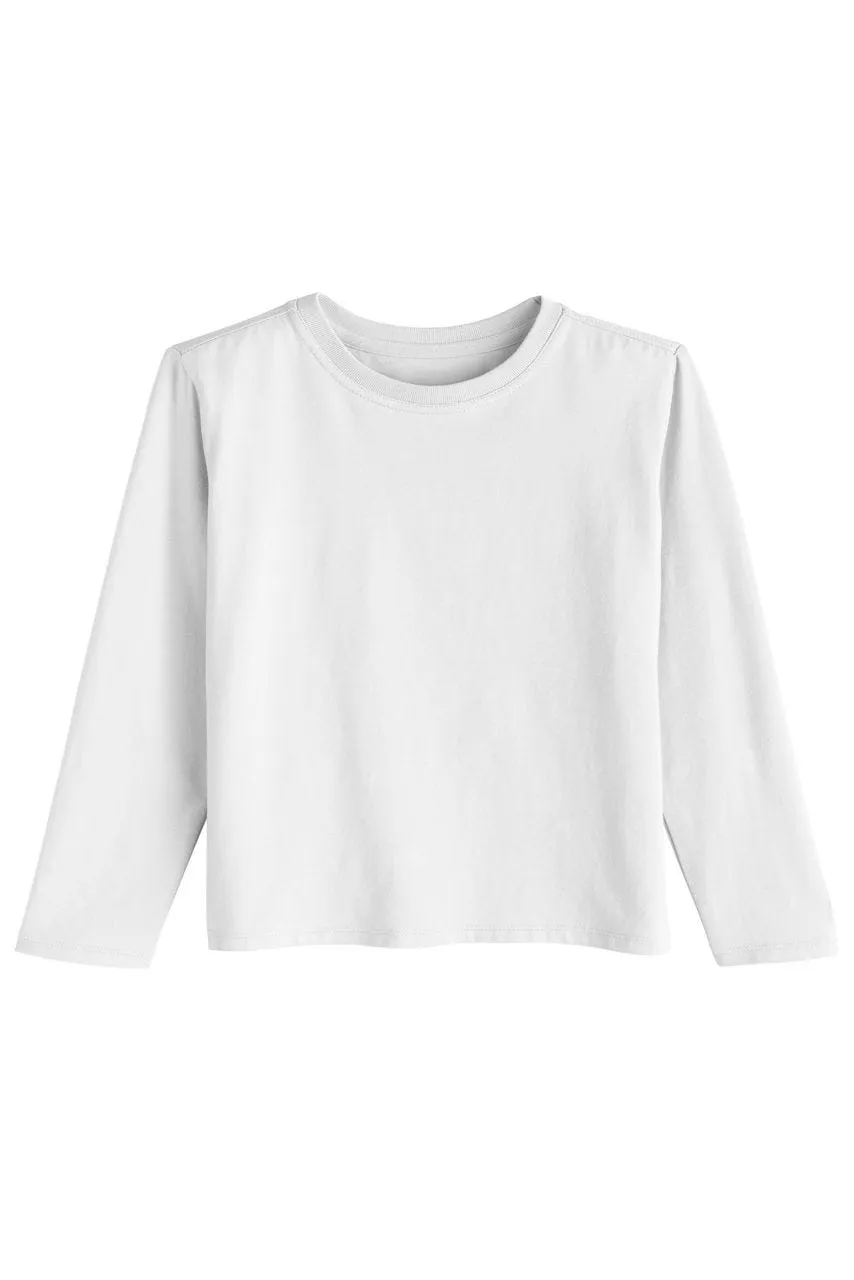 Toddler Coco Plum Everyday Long Sleeve T-Shirt  |  White